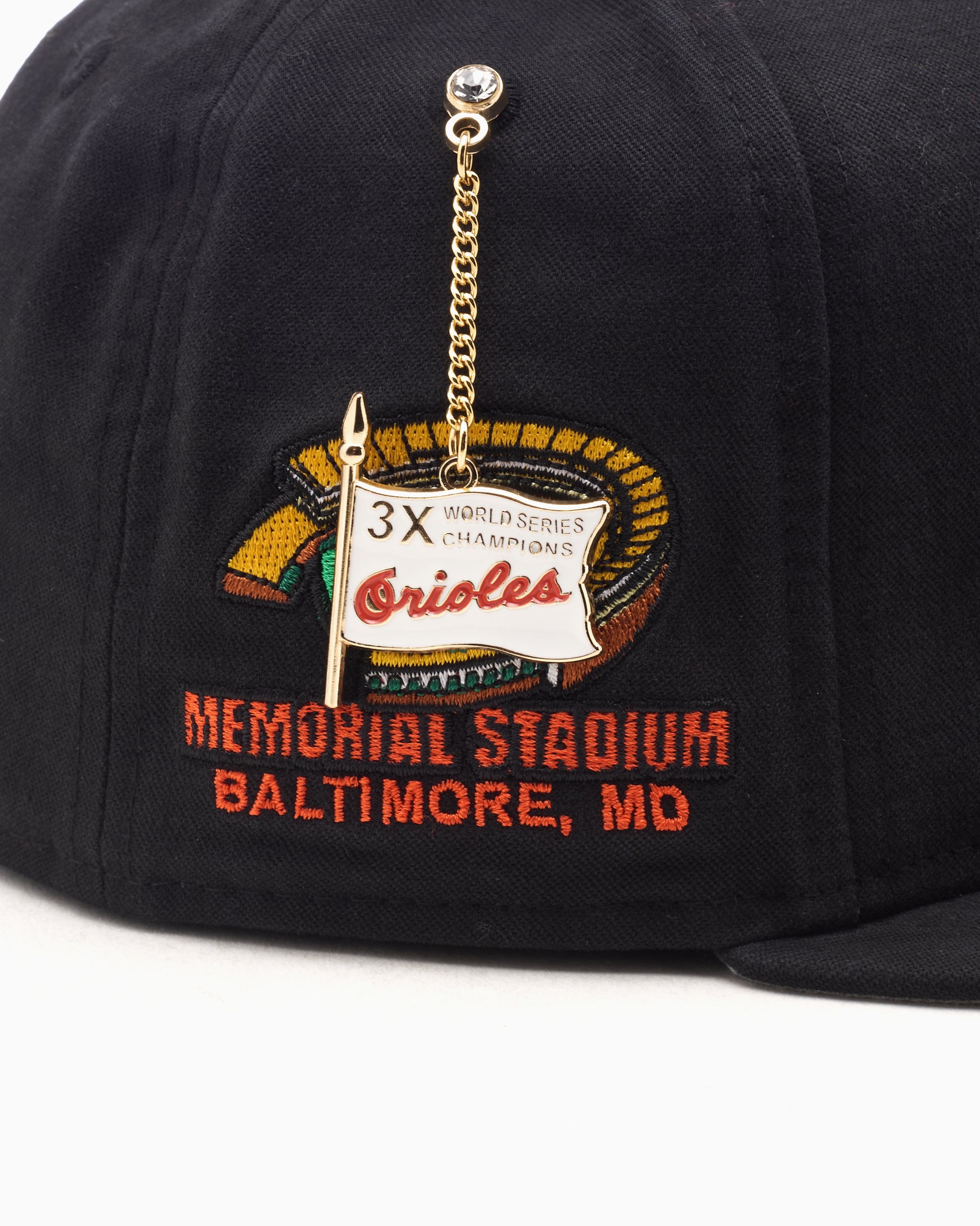 Caps New Era Golfer Baltimore Orioles VS Cooperstown Championship Side Flag Unisex Cap Unisex Cap - 60640949