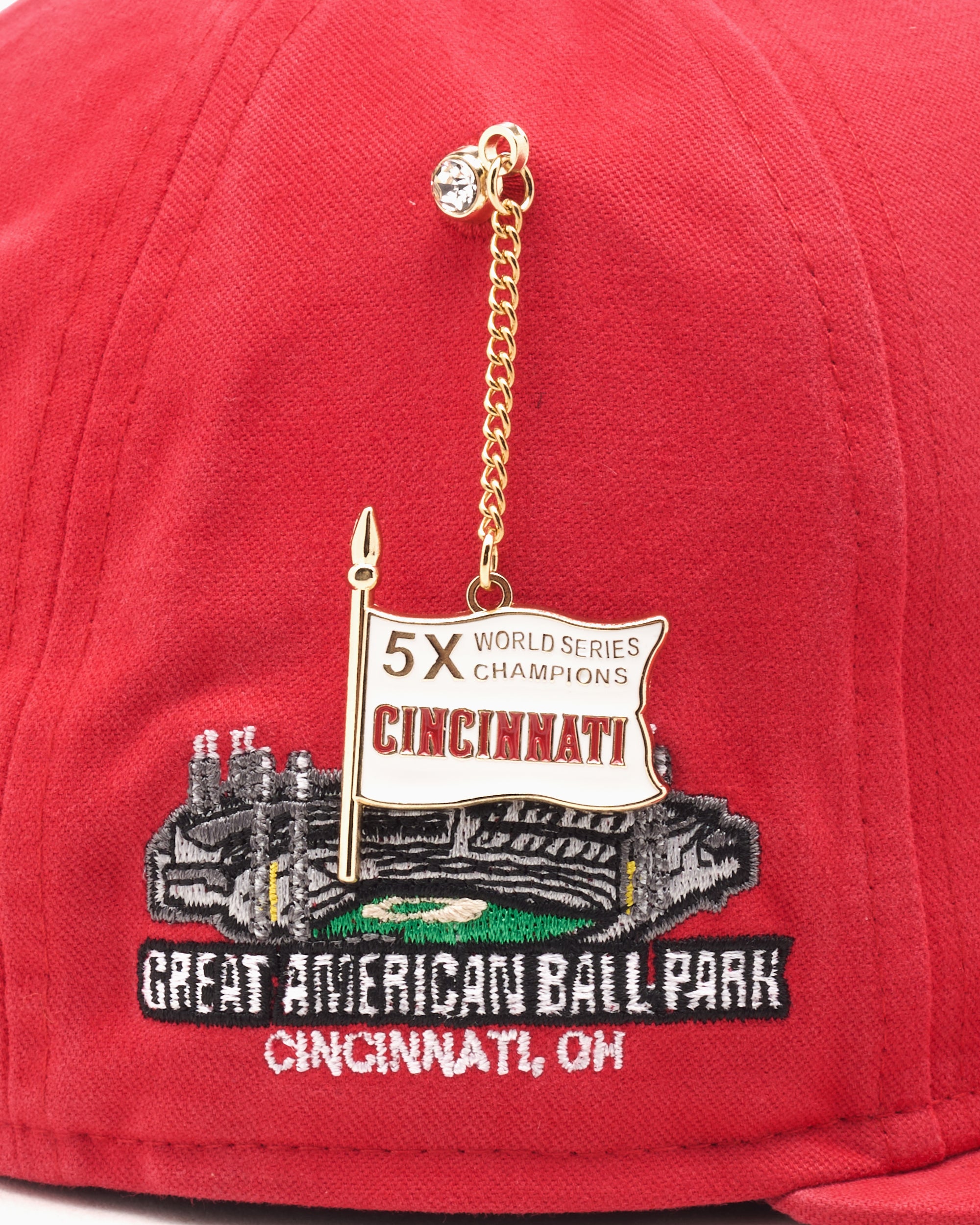 Caps New Era Golfer Cincinnati Reds Championship Side Flag Unisex Cap Unisex Cap - 60640951
