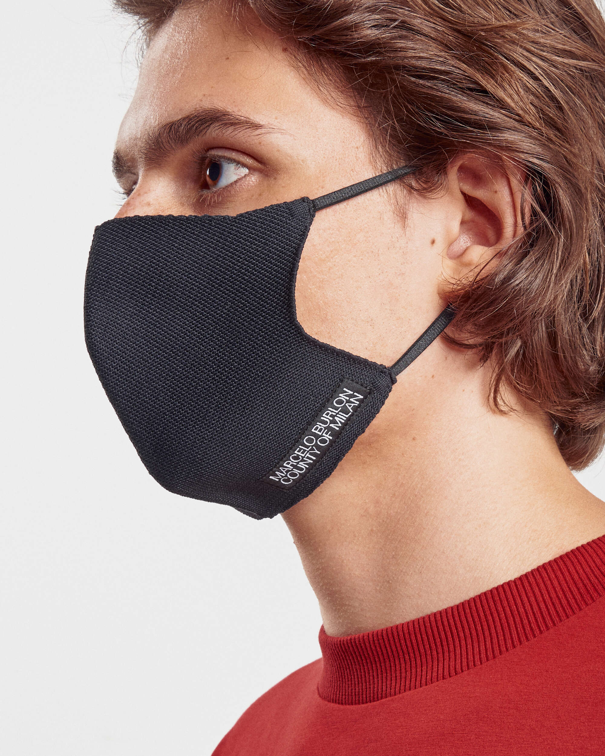 Fase Masks Marcelo Burlon Logo Knit Mask Unisex Face mask - CMRG009F21KNI0011001