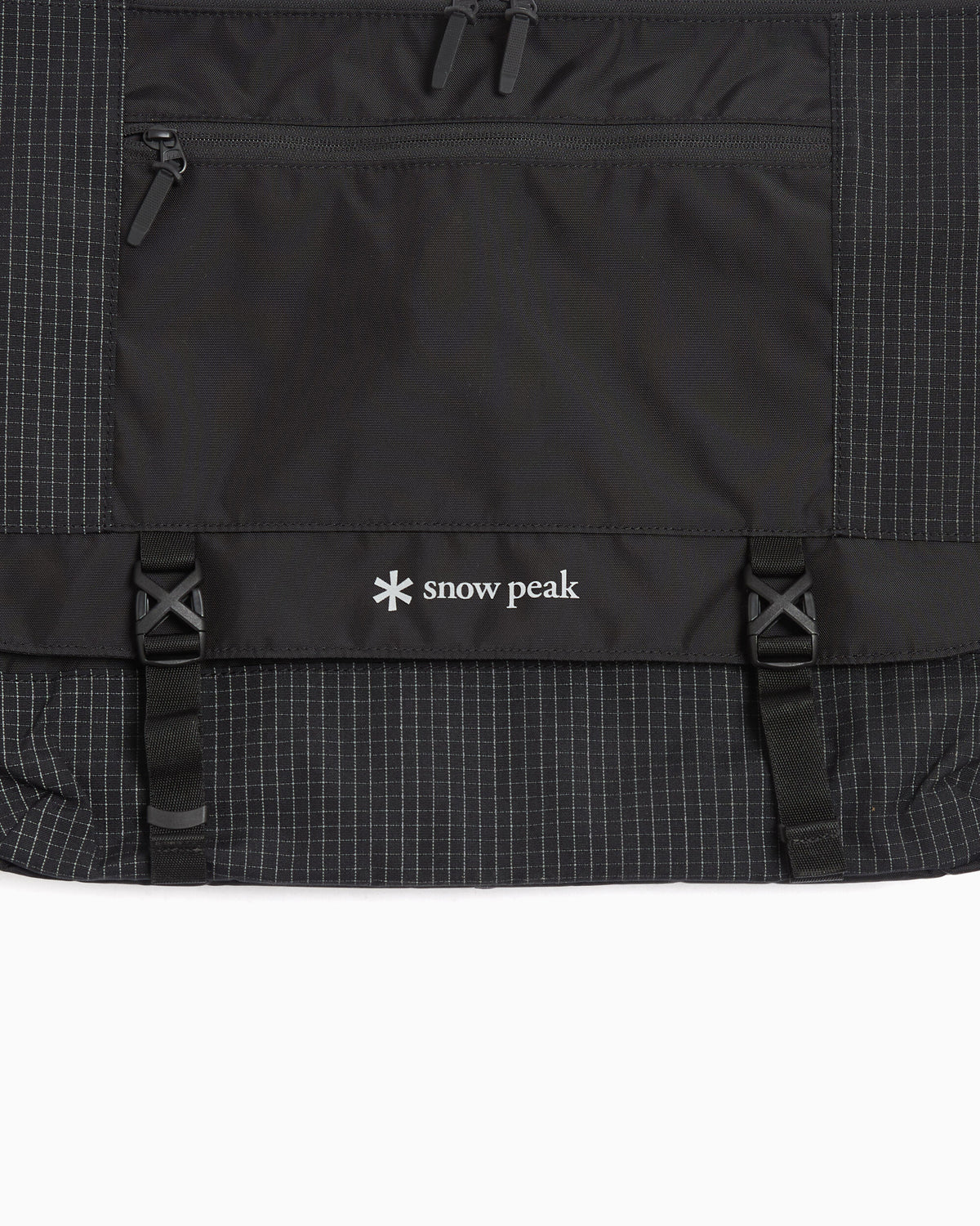 Handbags Snow Peak Grid Messenger Unisex Shoulder Bag - 100261SB08-019