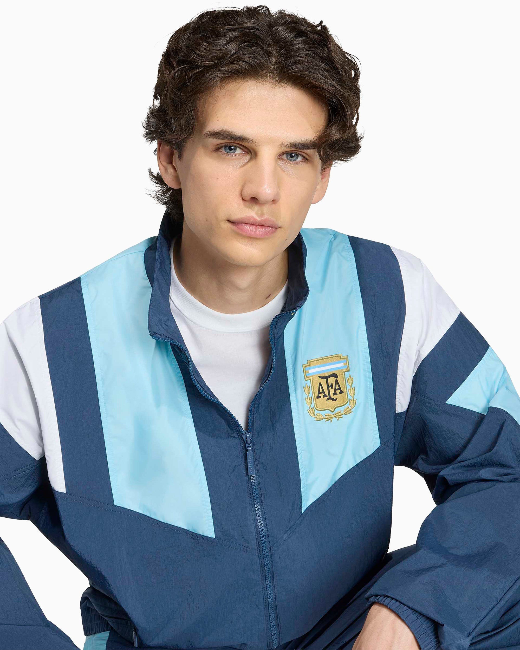 Jackets Coats adidas Originals EQT Argentina Football Logo Relaxed Men's Track Jacket - KG2287