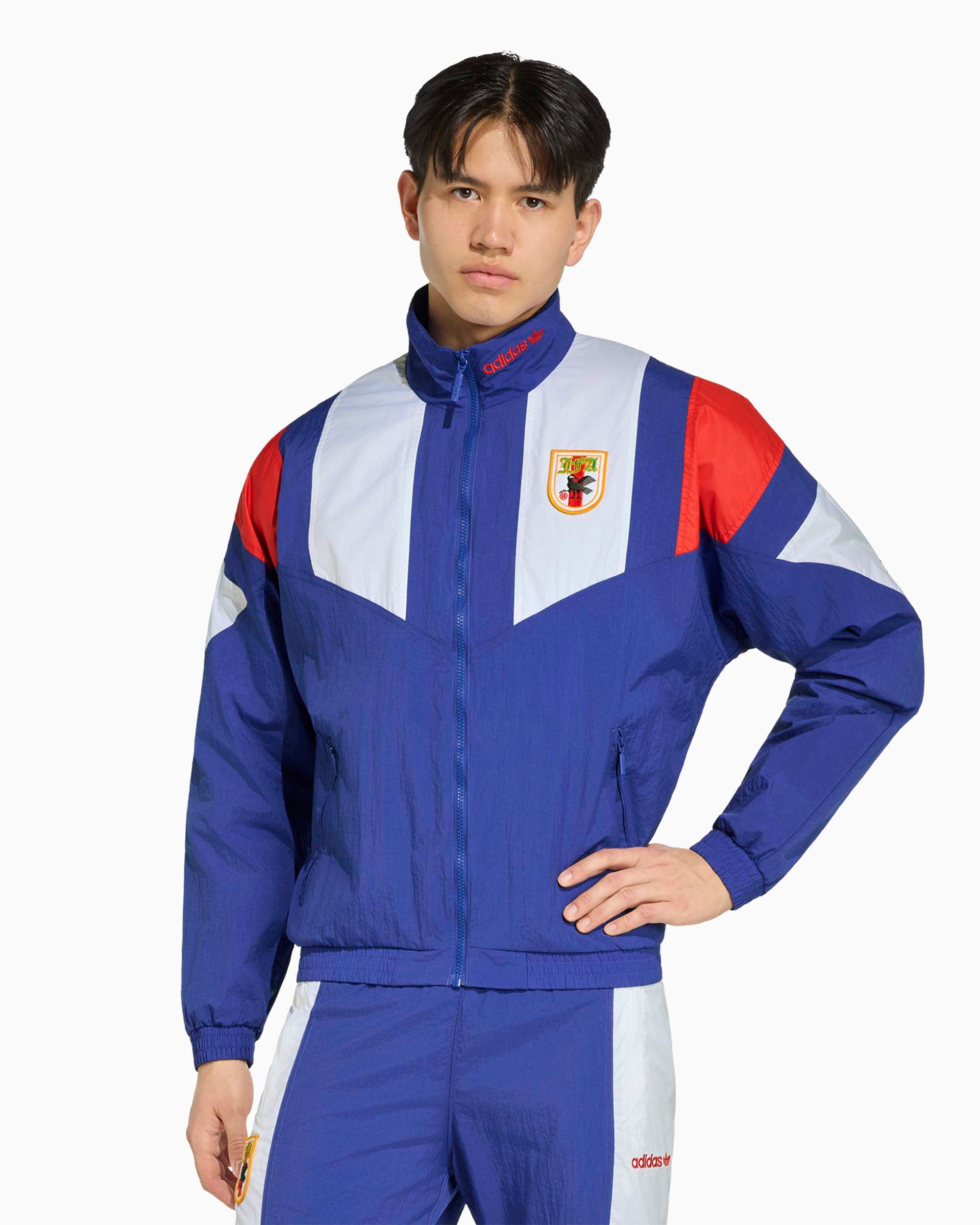 Jackets Coats adidas Originals EQT Japan Football Logo Relaxed Men's Track Jacket - KG0231
