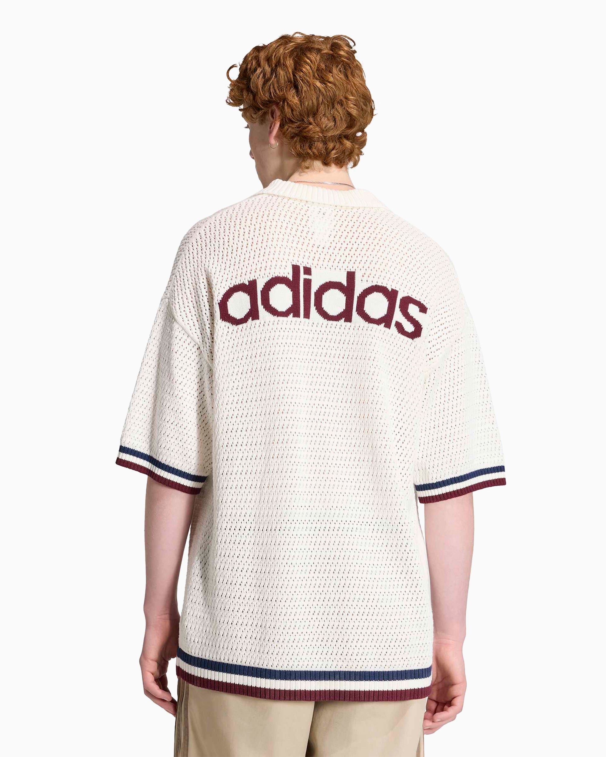 Jackets Coats adidas Originals "Munich" Crochet Logo Relaxed Men's Cardigan - KR9096