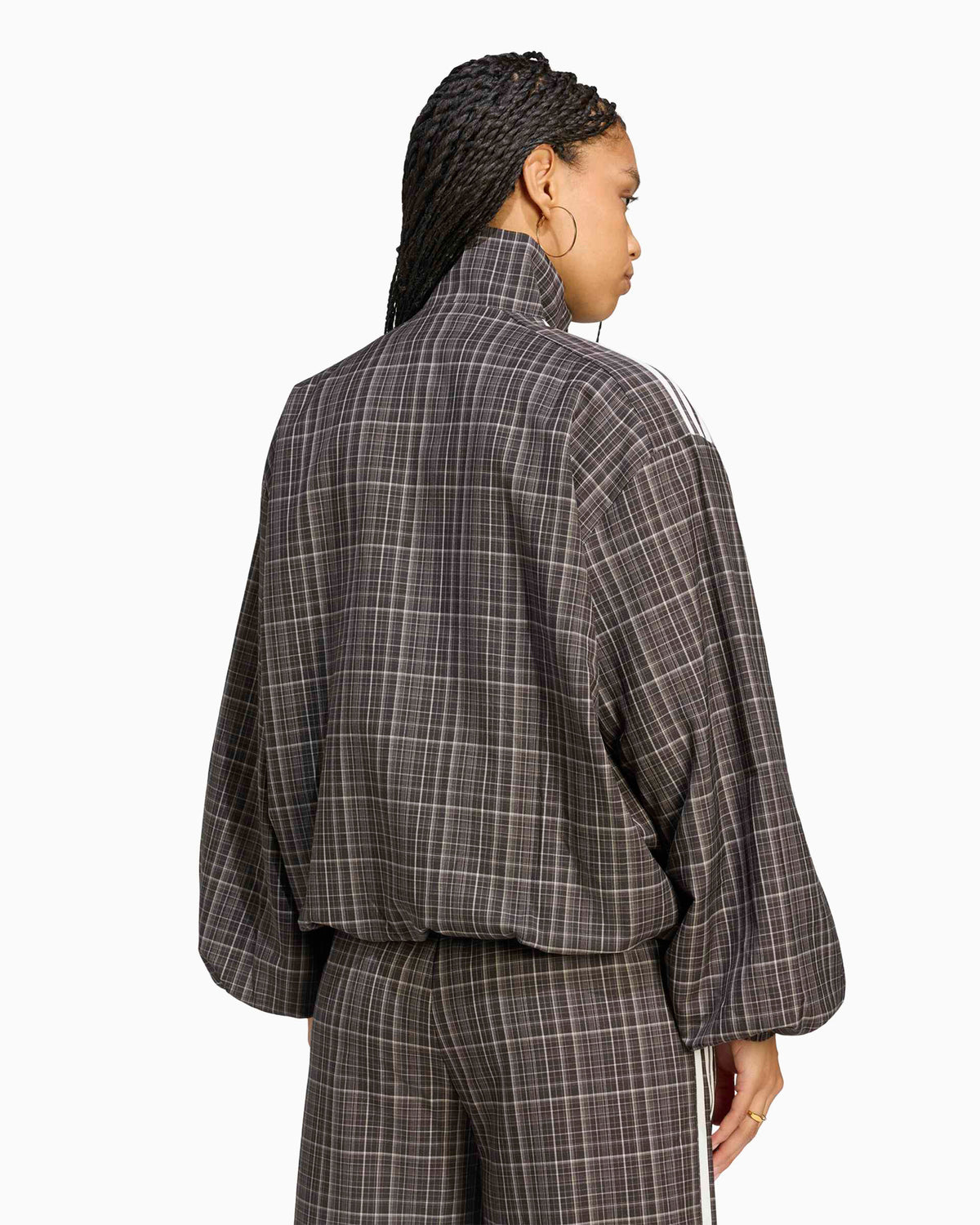 Jackets Coats adidas Originals Plaid Bubbly Relaxed Women's Light Jacket - LG3953