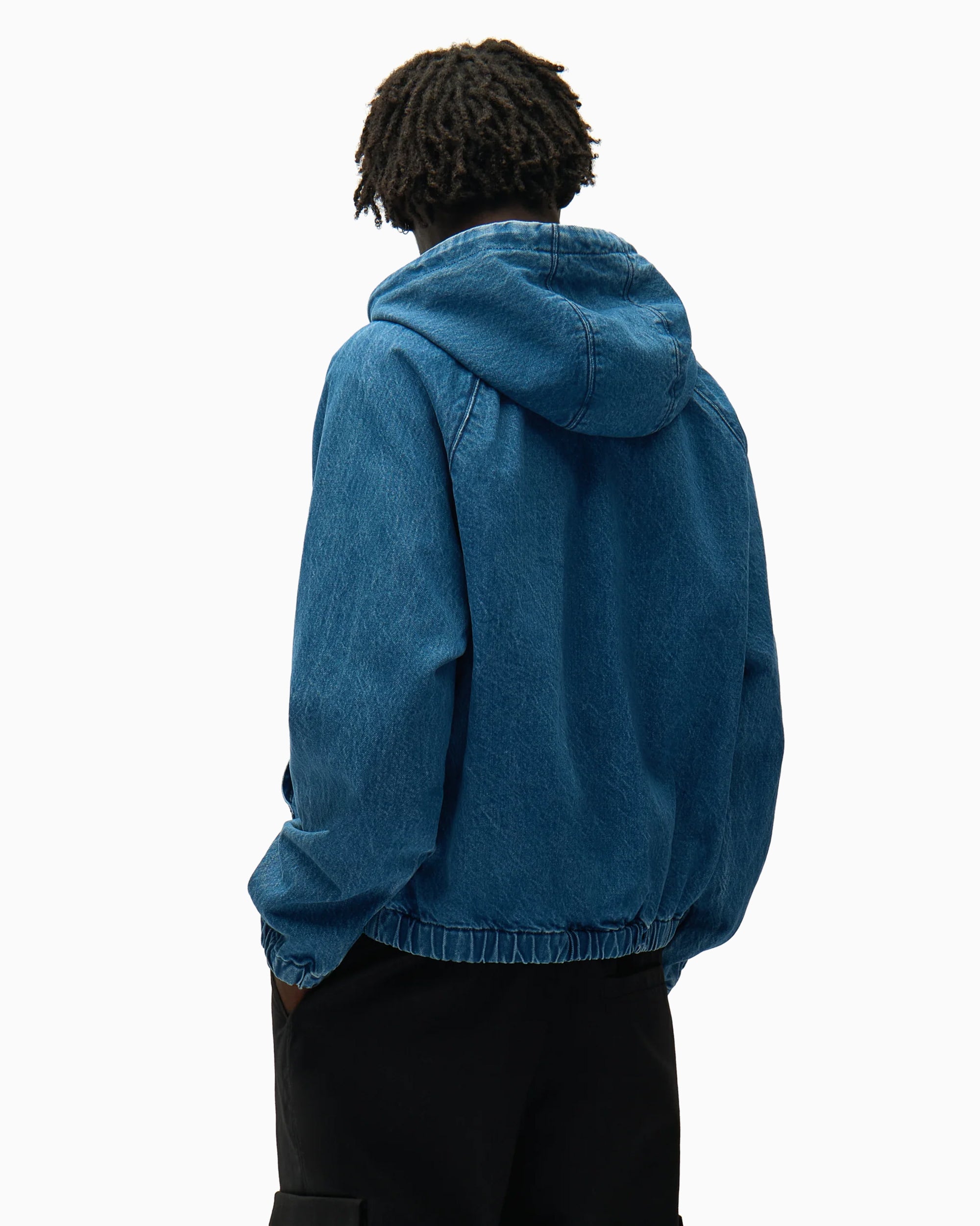 Jackets Coats Arte Antwerp Split Logo With Hood Men's Denim Jacket - SS26-227J-Navy