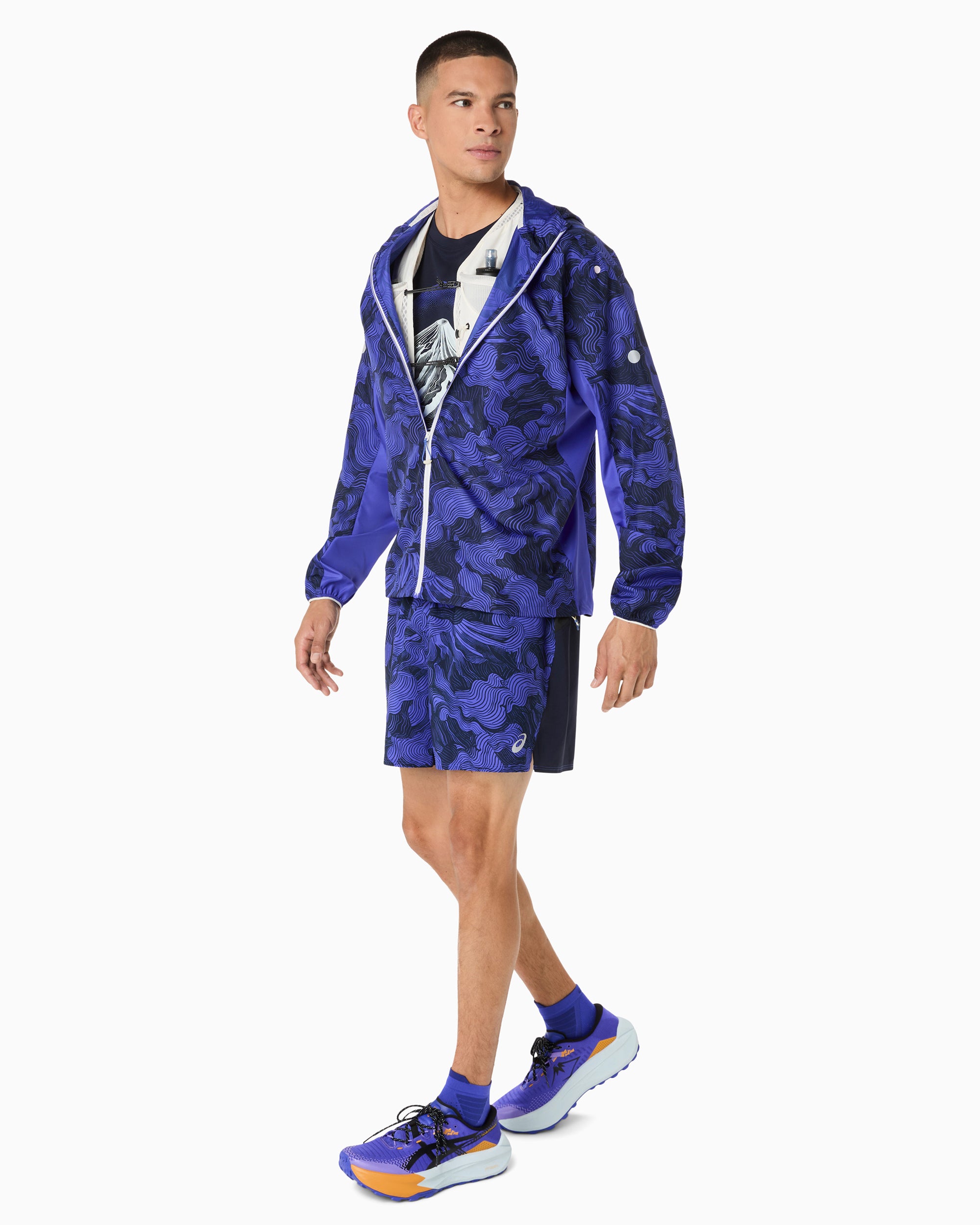 Jackets Coats ASICS Fujitrail Packable Relaxed Men's Rain Jacket - 2011D524-400