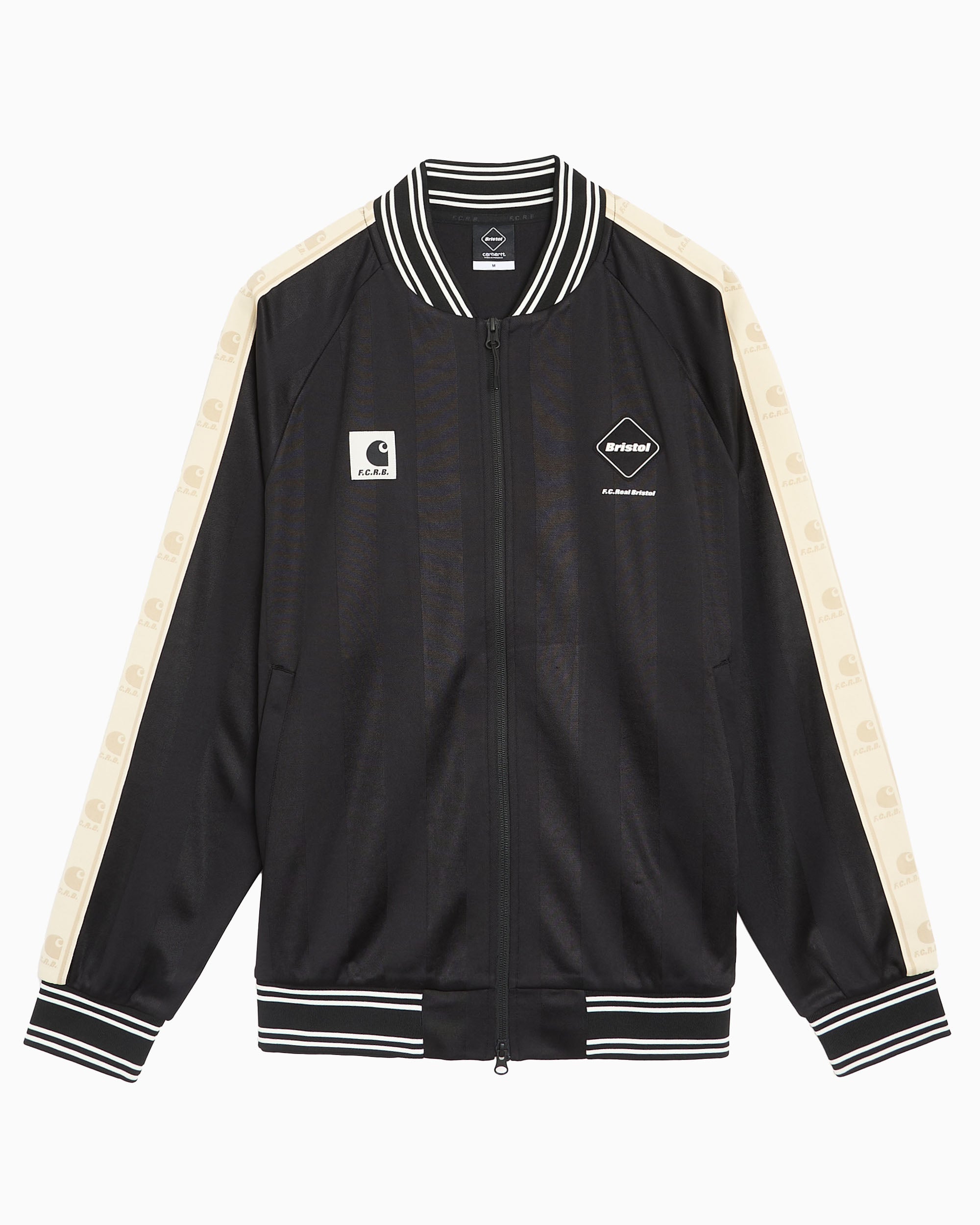 Jackets Coats Carhartt WIP x F.C. Real Bristol Striped Unisex Track Jacket - A261044-89XX