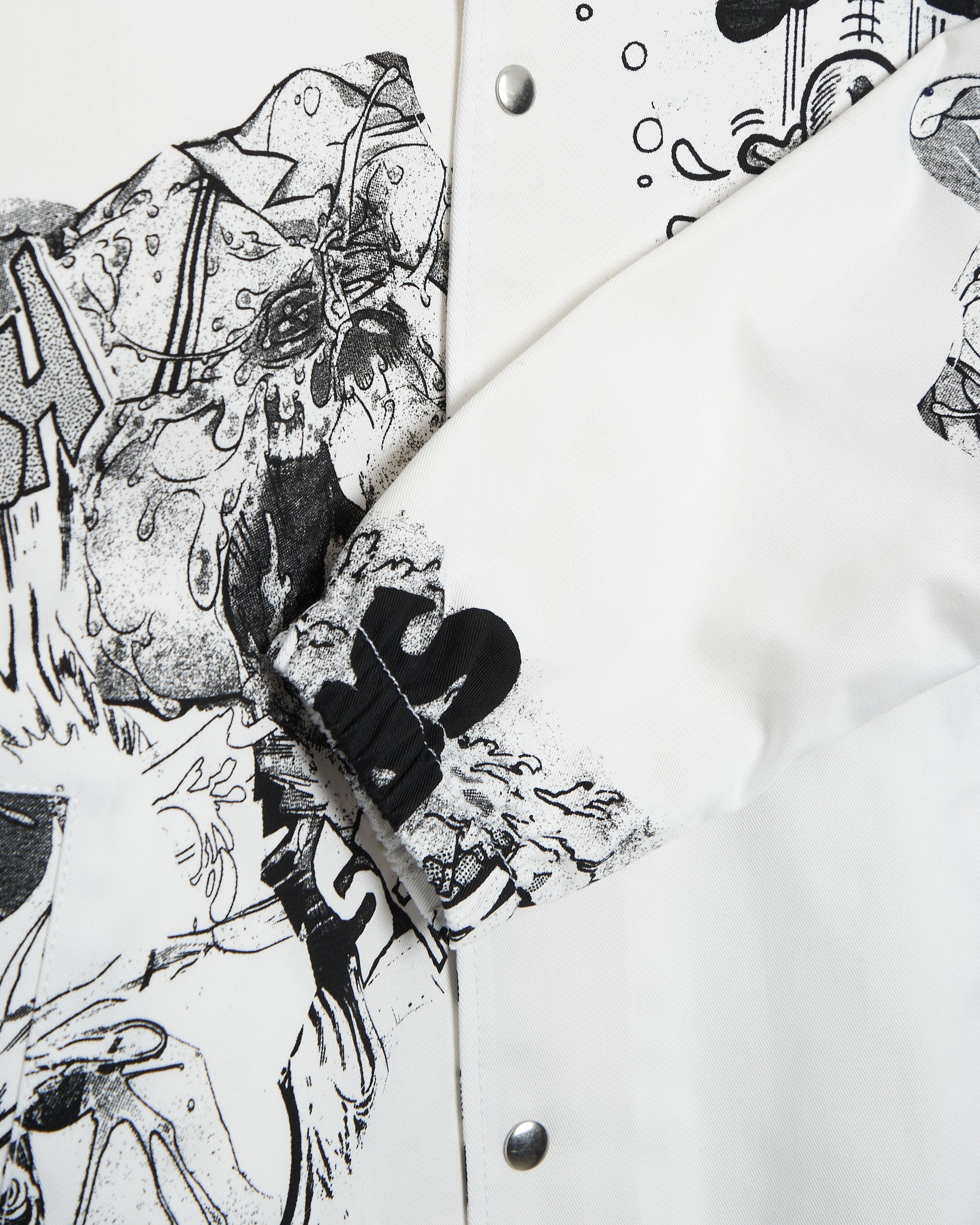 Jackets Coats Comme Des Garçons Shirt x Christian Marclay Men's Woven Jacket Men's Overshirt - FI-J108-S22-1