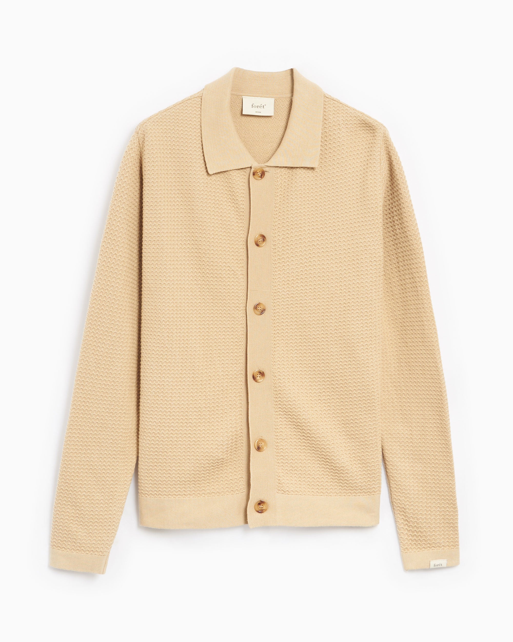 Jackets Coats Forét Boat Men's Knit Cardigan Men's Cardigan - F3998-OAT