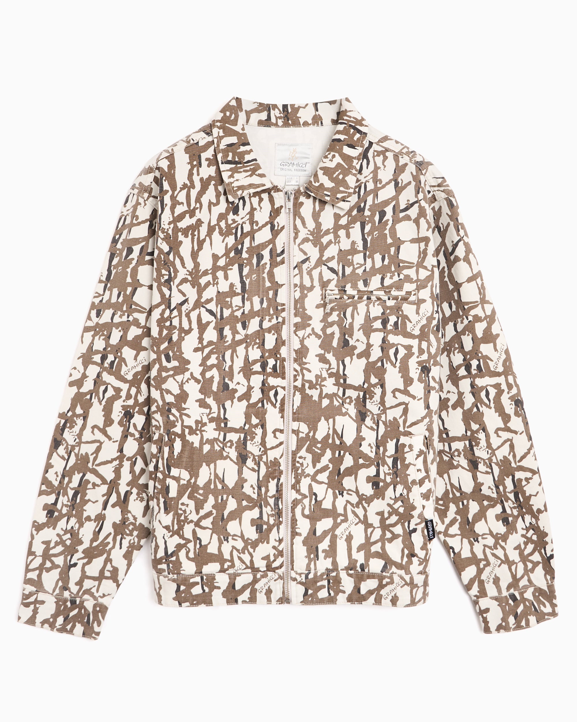 Jackets Coats Gramicci Taos Graphic Men's Denim Jacket - G6SM-J009-GREYREED