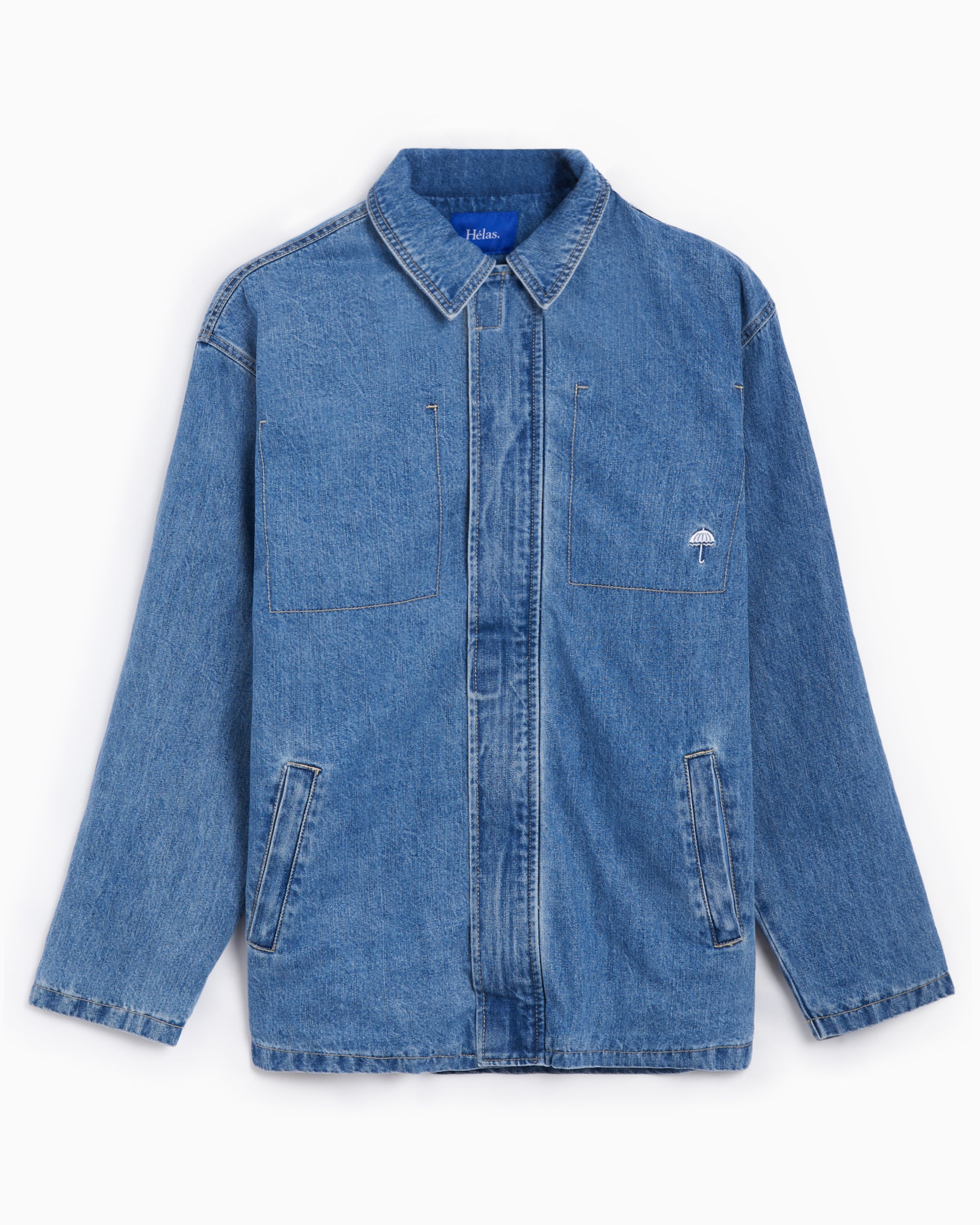Jackets Coats Hélas. Hélas. Men's Denim Padded Jacket Relaxed Men's Denim Jacket - A04S3D1JKTJEA01
