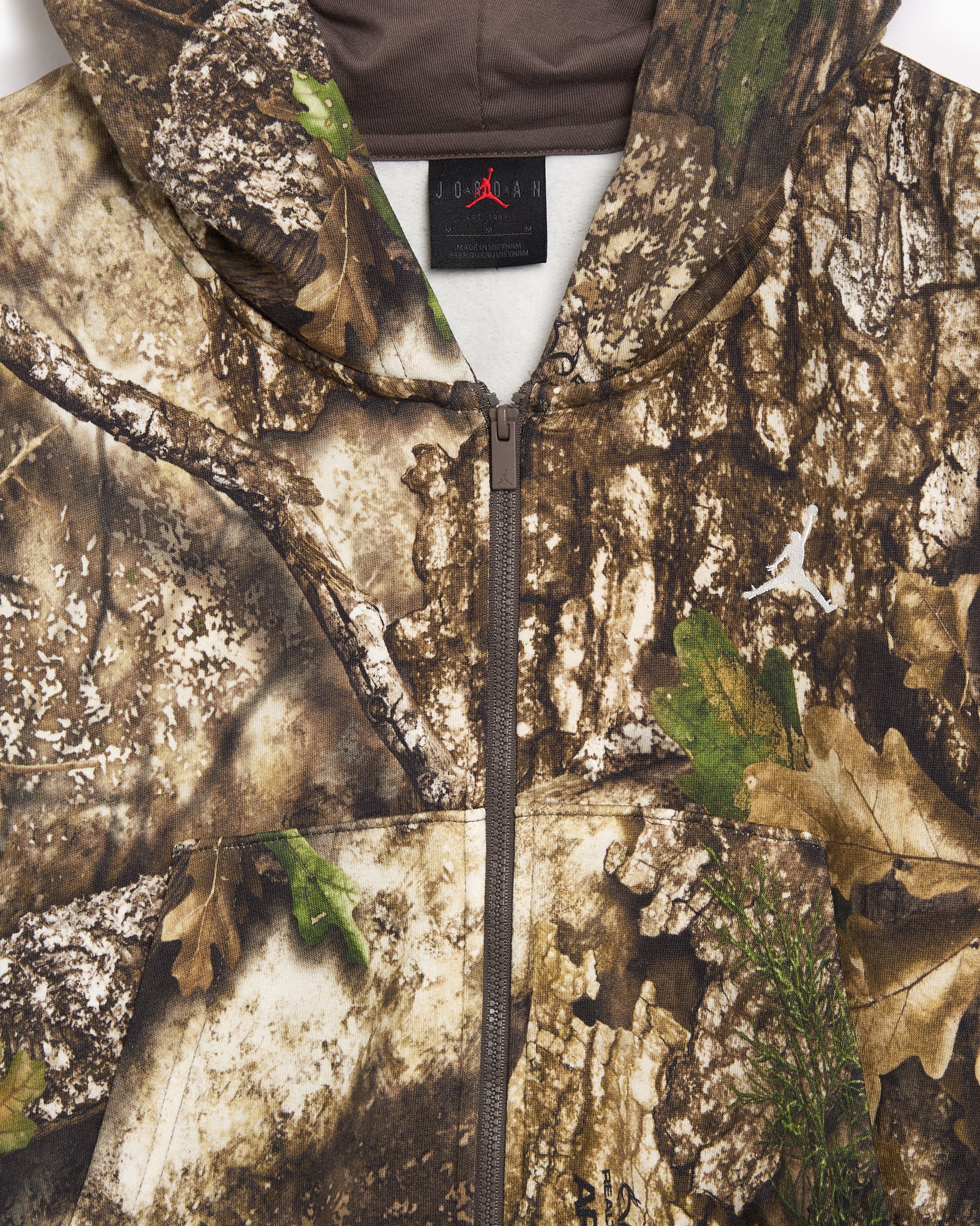 Jackets Coats Jordan Brooklyn Realtree Fleece Camo Print Leaves Crop Women's Light Jacket - HV0469-133