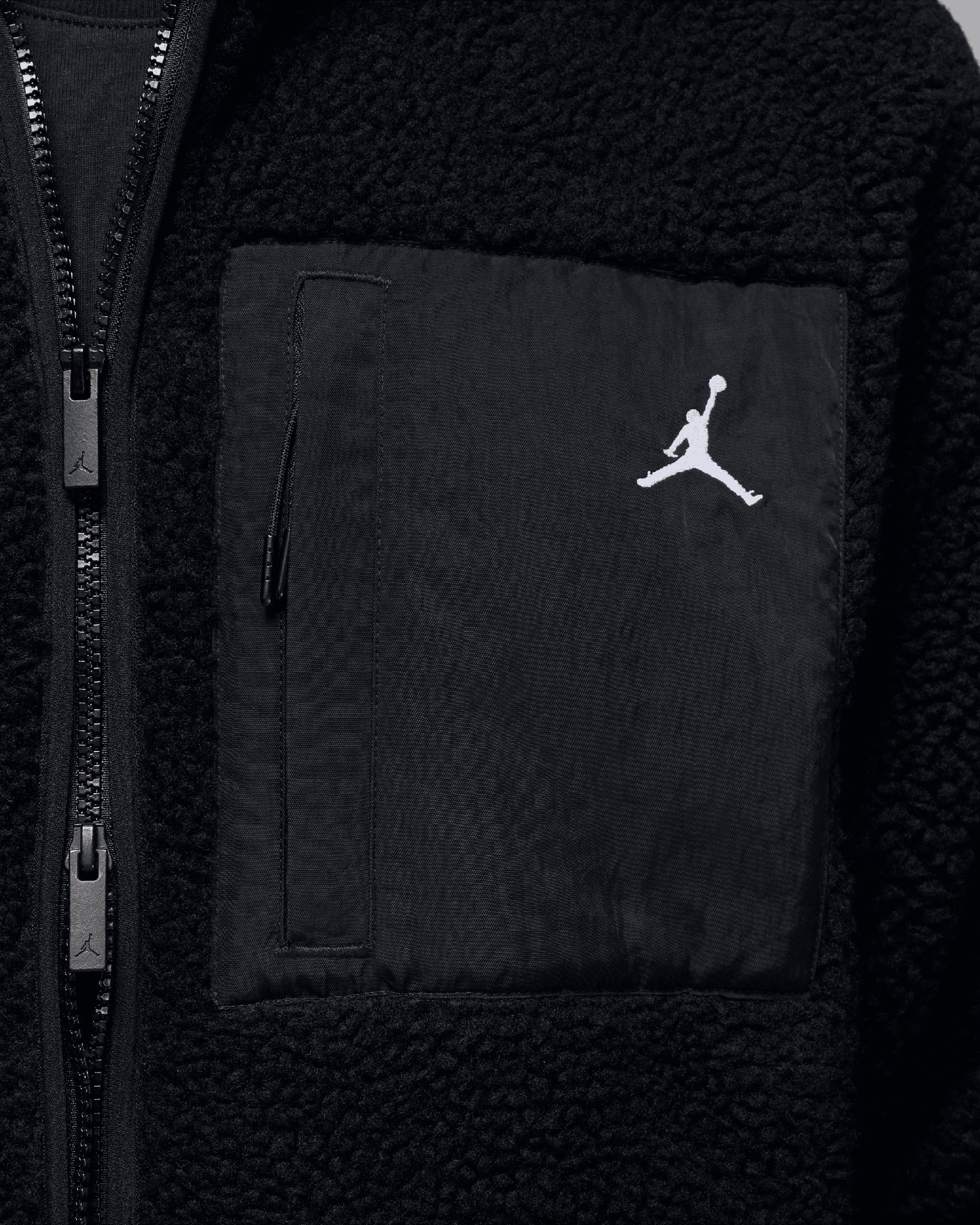 Jackets Coats Jordan Flight Mountainside Faux Fur Relaxed Men's Fleece Jacket - HV0778-010