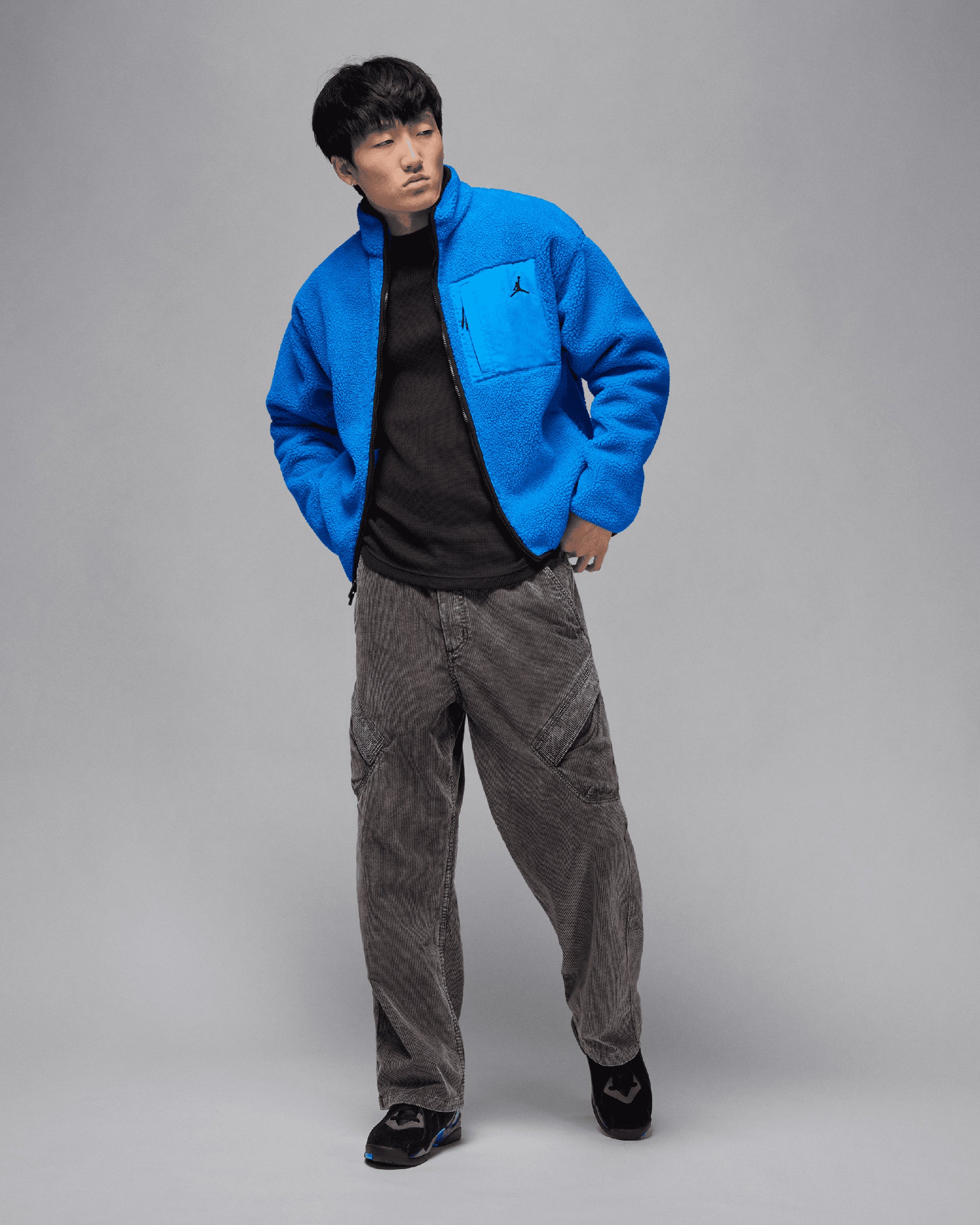 Jackets Coats Jordan Flight Mountainside Faux Fur Relaxed Men's Fleece Jacket - HV0778-406