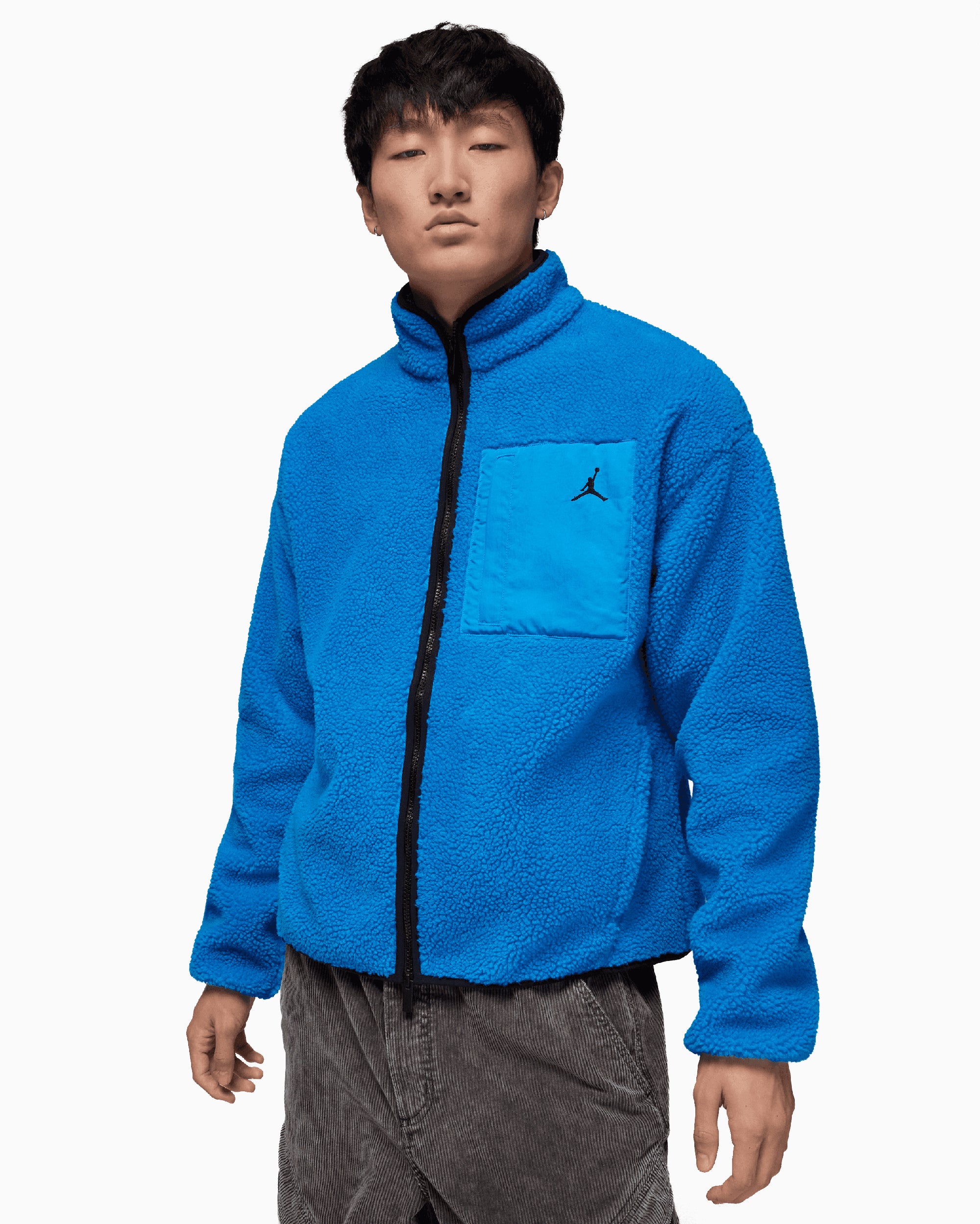 Jackets Coats Jordan Flight Mountainside Faux Fur Relaxed Men's Fleece Jacket - HV0778-406