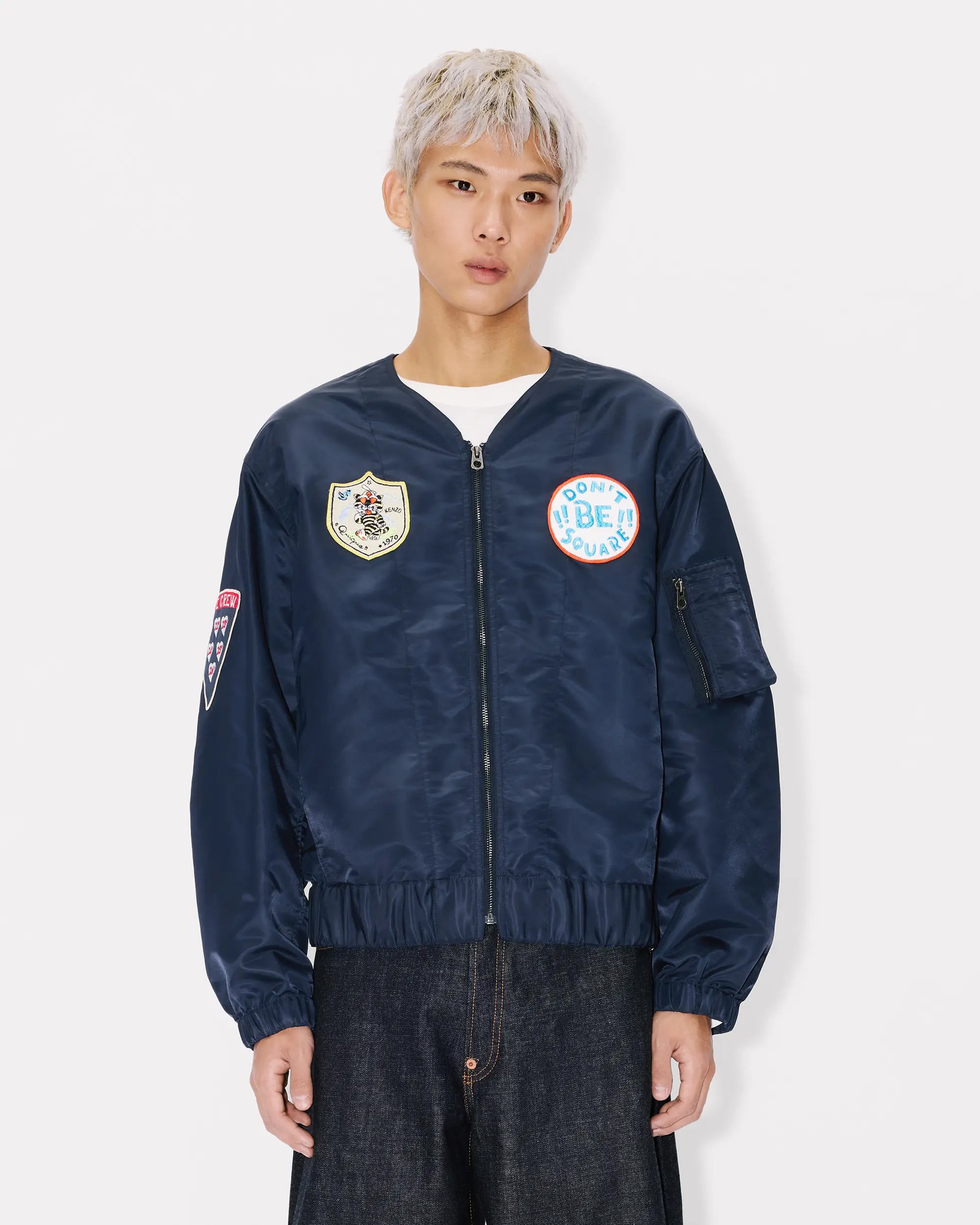 Jackets Coats Kenzo Badges Men's Bomber - FG55BL1269NL-76