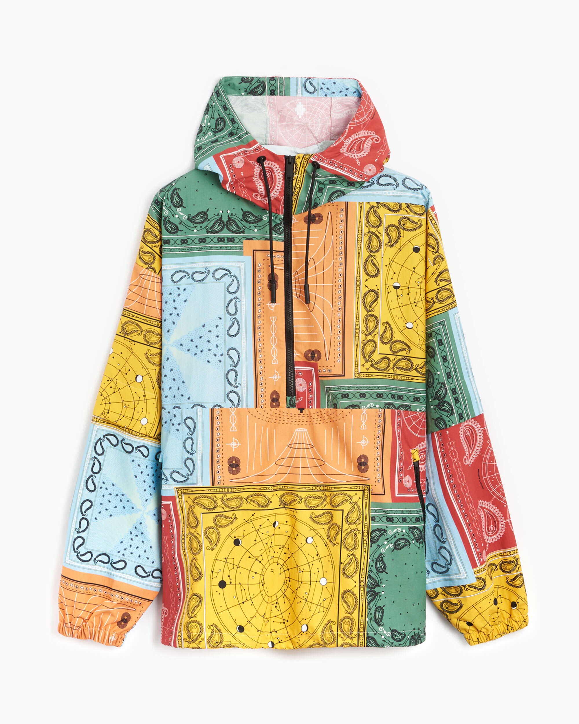 Jackets Coats Marcelo Burlon Bandana Men's Allover Printed Anorak Men's Jacket - CMEO009S22FAB0012518