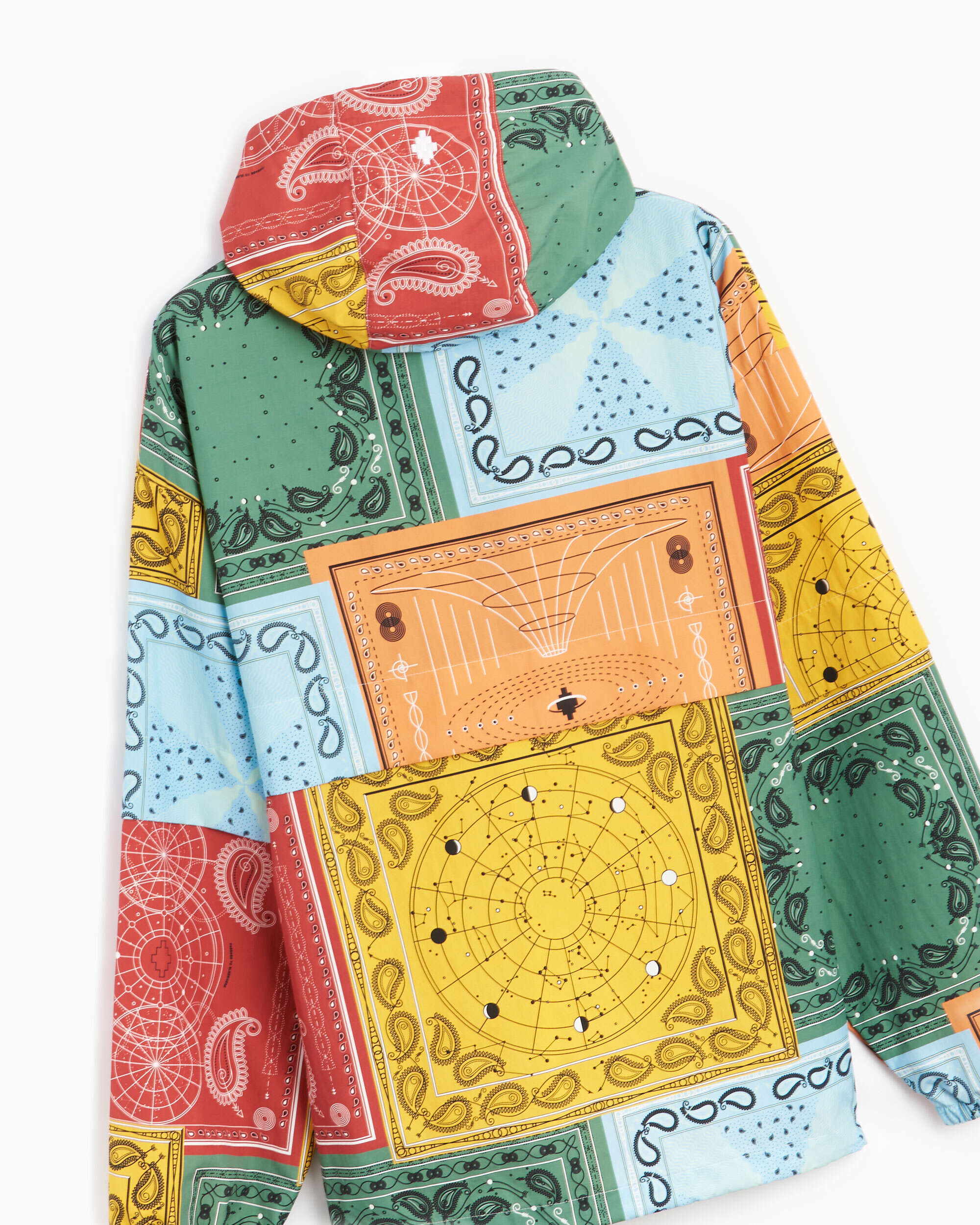 Jackets Coats Marcelo Burlon Bandana Men's Allover Printed Anorak Men's Jacket - CMEO009S22FAB0012518