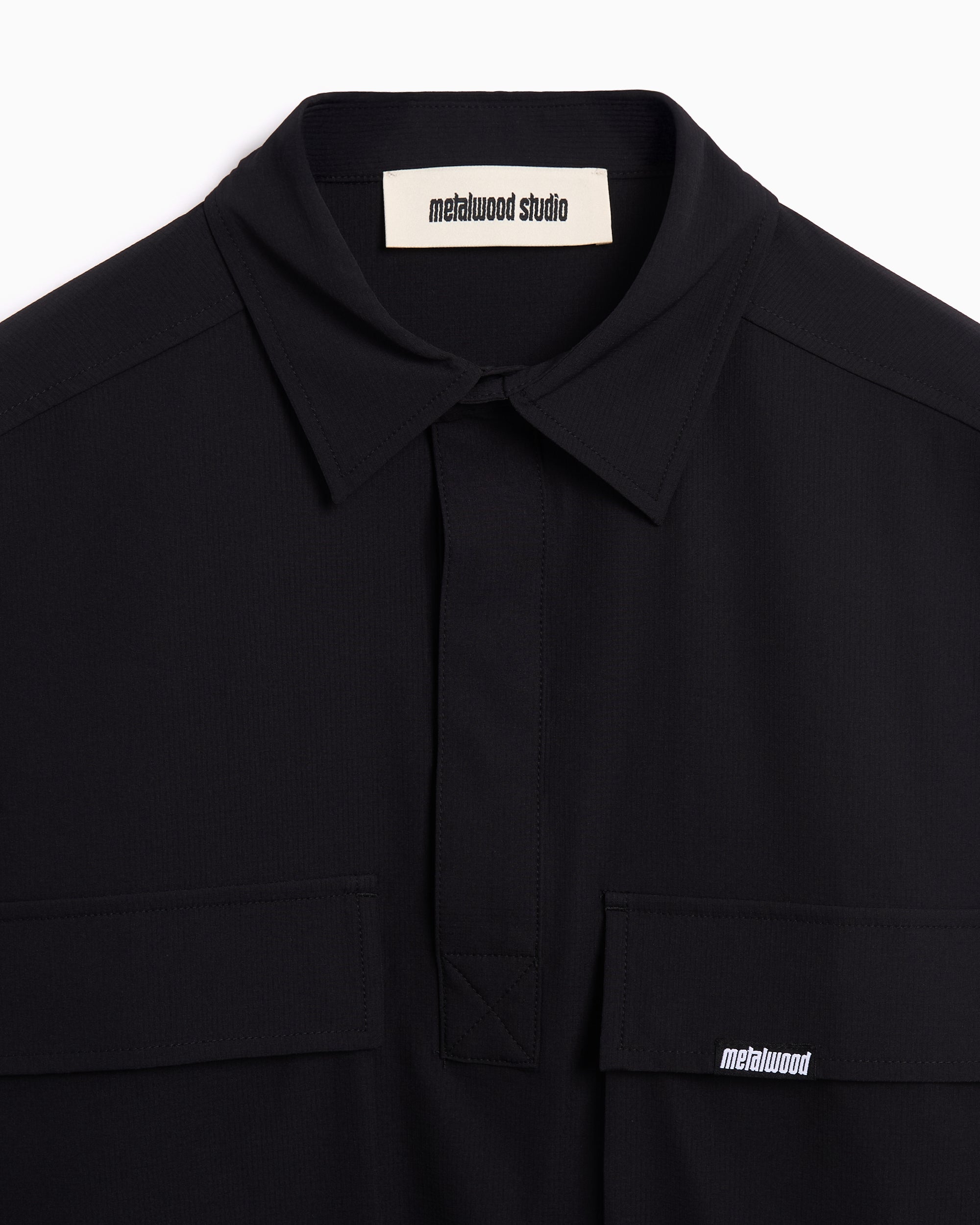 Jackets Coats Metalwood Ripstop Men's Overshirt - MWS25-05-04-BLK