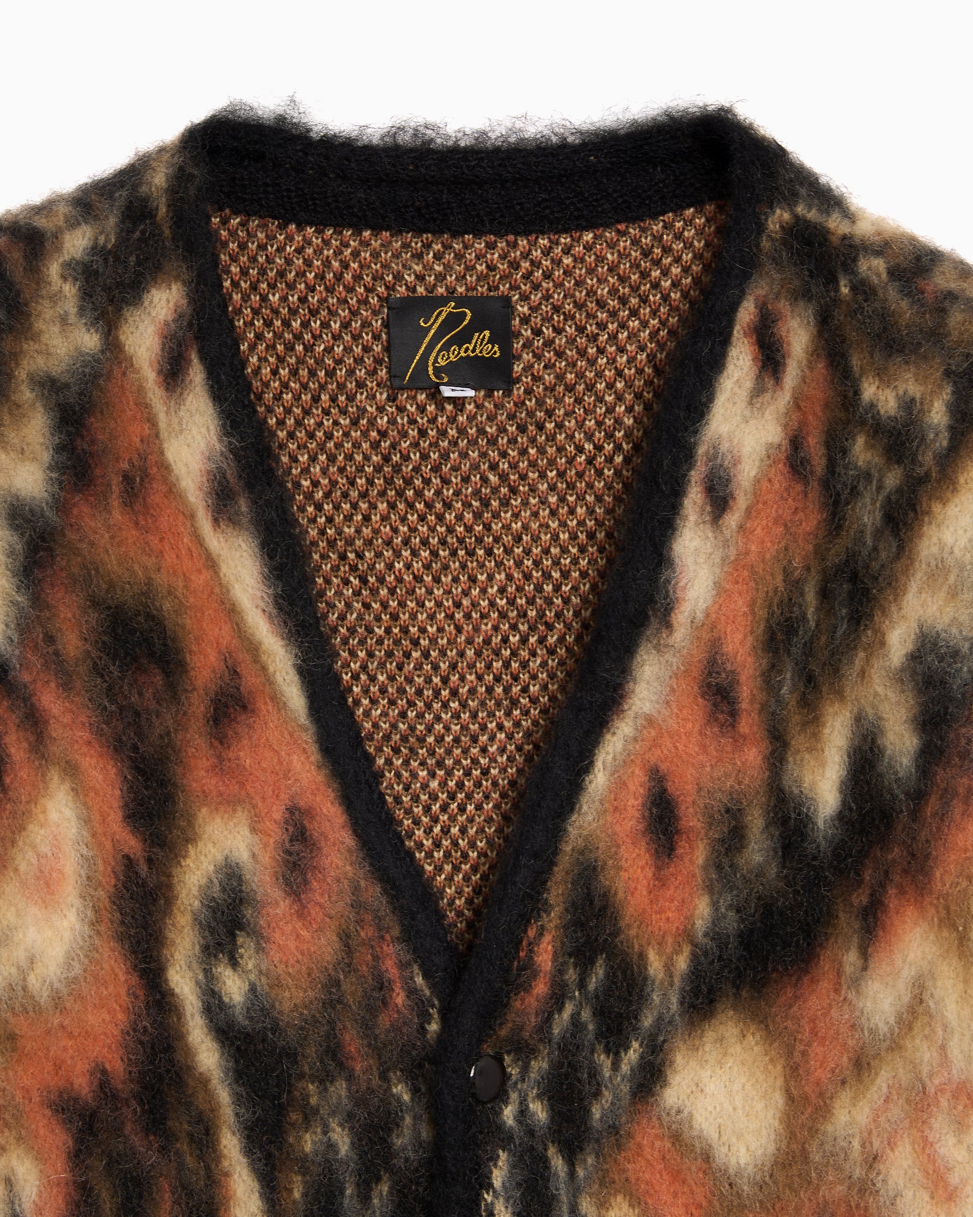 Jackets Coats Needles Paisley Relaxed Men's Cardigan - RW356-Black