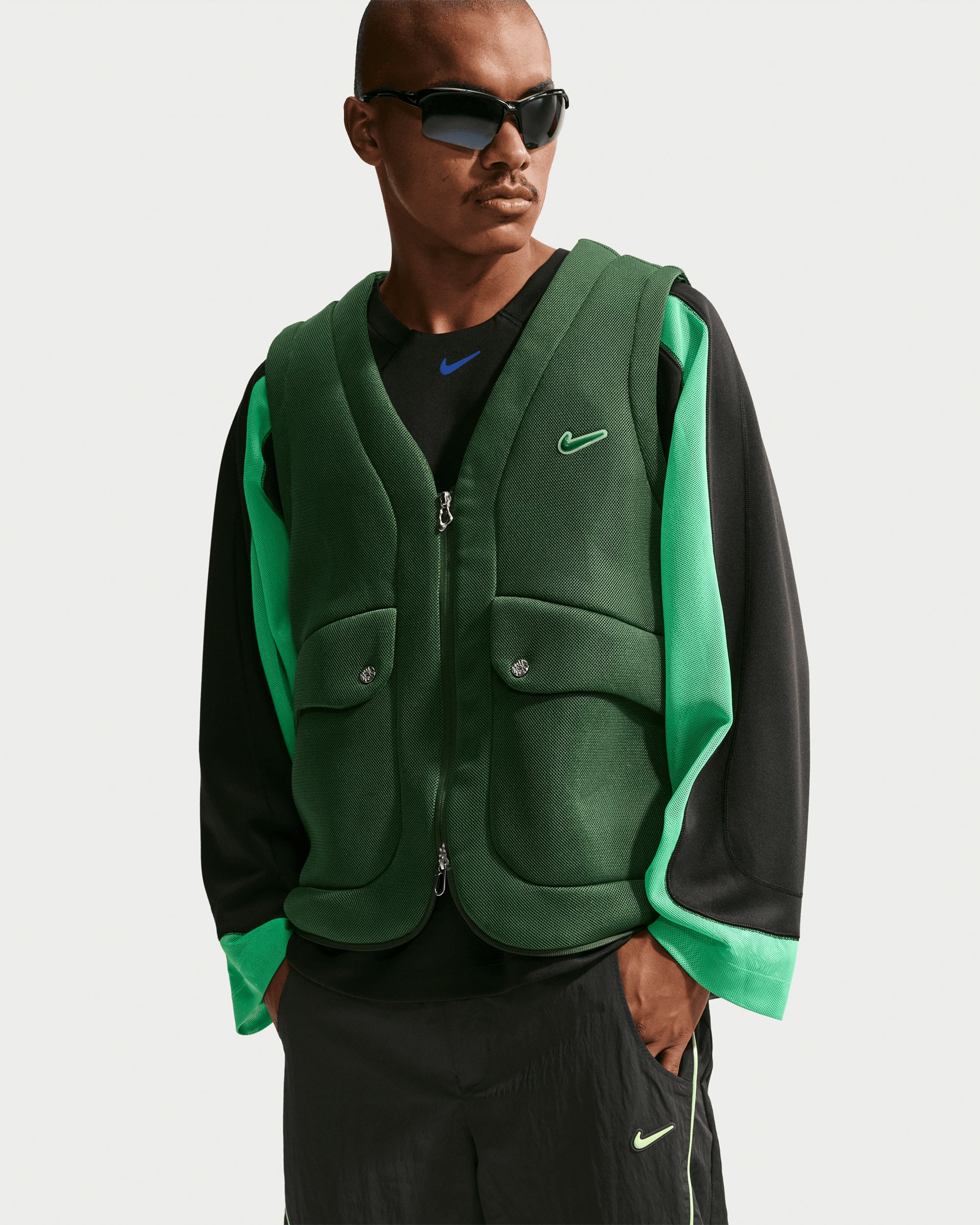 Jackets Coats Nike Project F.R.O.G. Bubble Pod Logo Relaxed Men's Vest - II2487-323