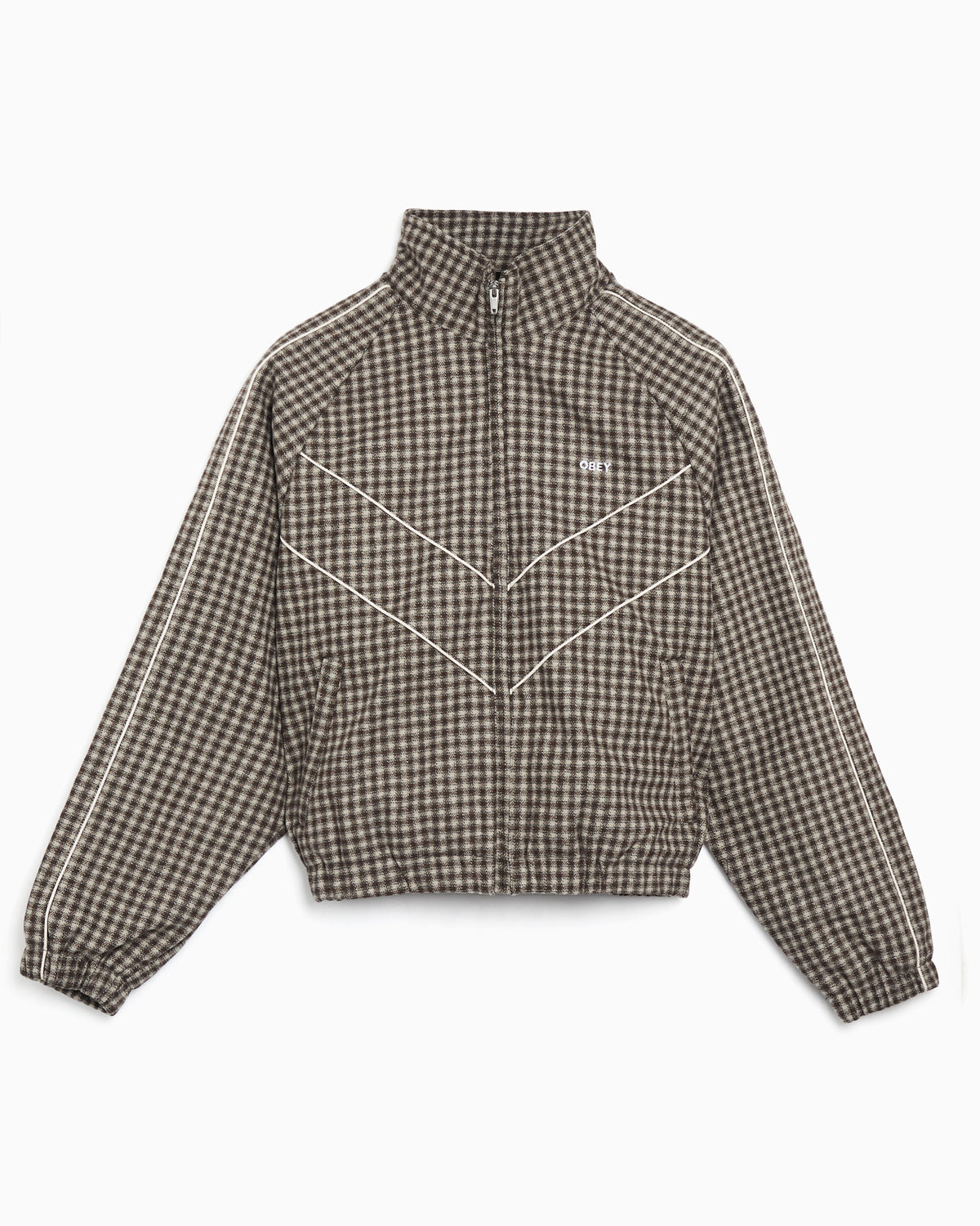 Jackets Coats OBEY Clothing Leisure Training Plaid Relaxed Men's Light Jacket - 121800632-ABS