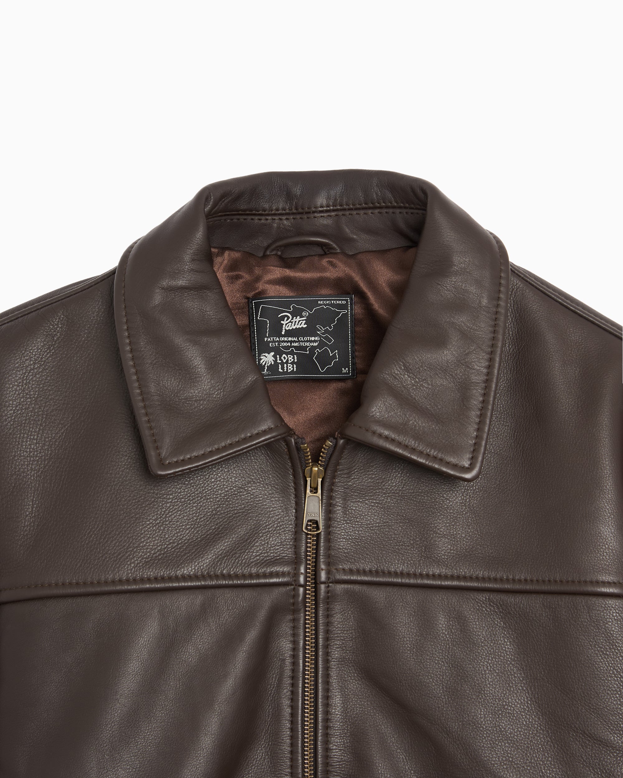 Jackets Coats Patta Leather Logo Relaxed Men's Bomber - POC-SS26-6000-348-0040-411