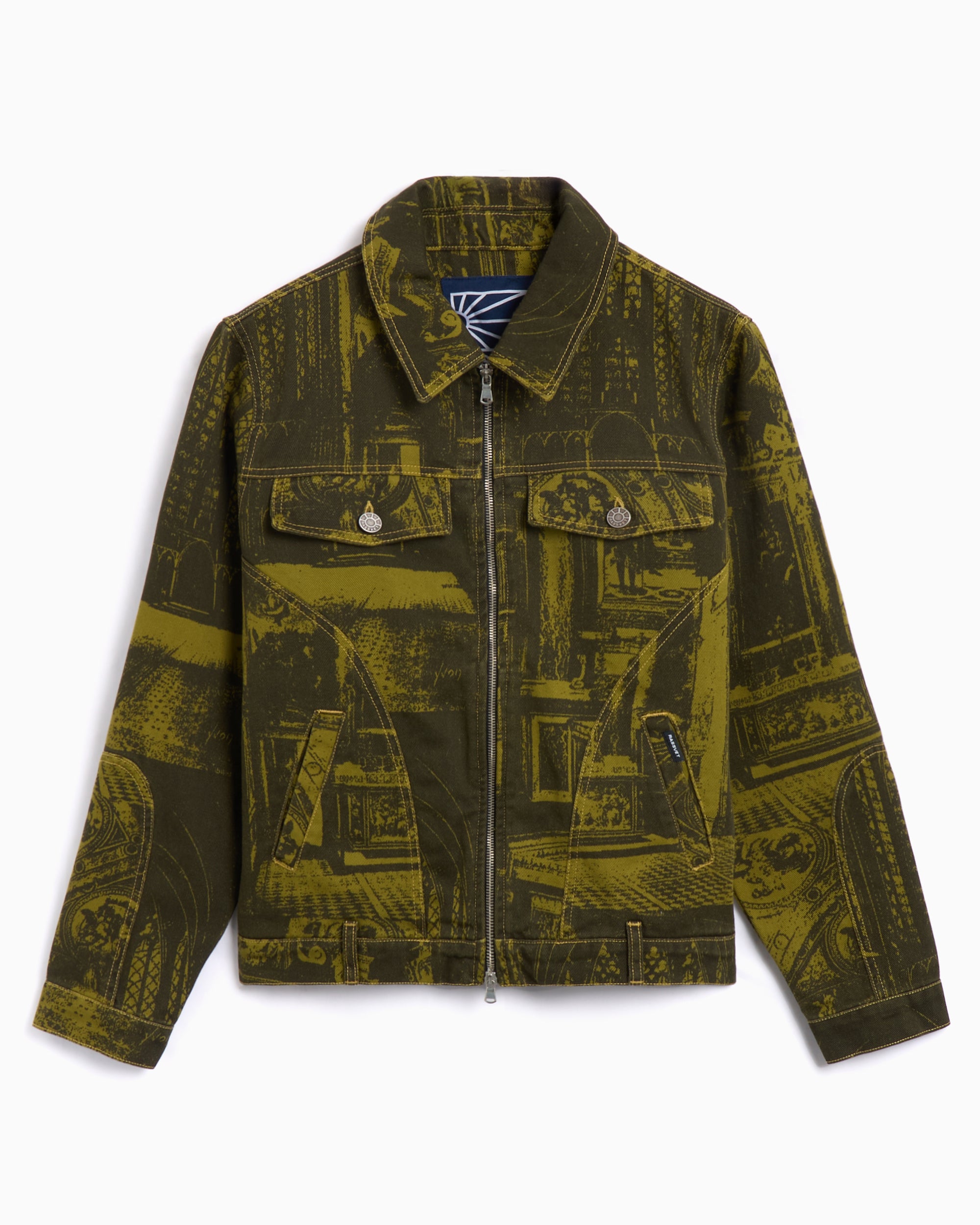 Jackets Coats Rassvet Printed Castle Men's Denim Jacket Men's Denim Jacket - PACC16J011-1