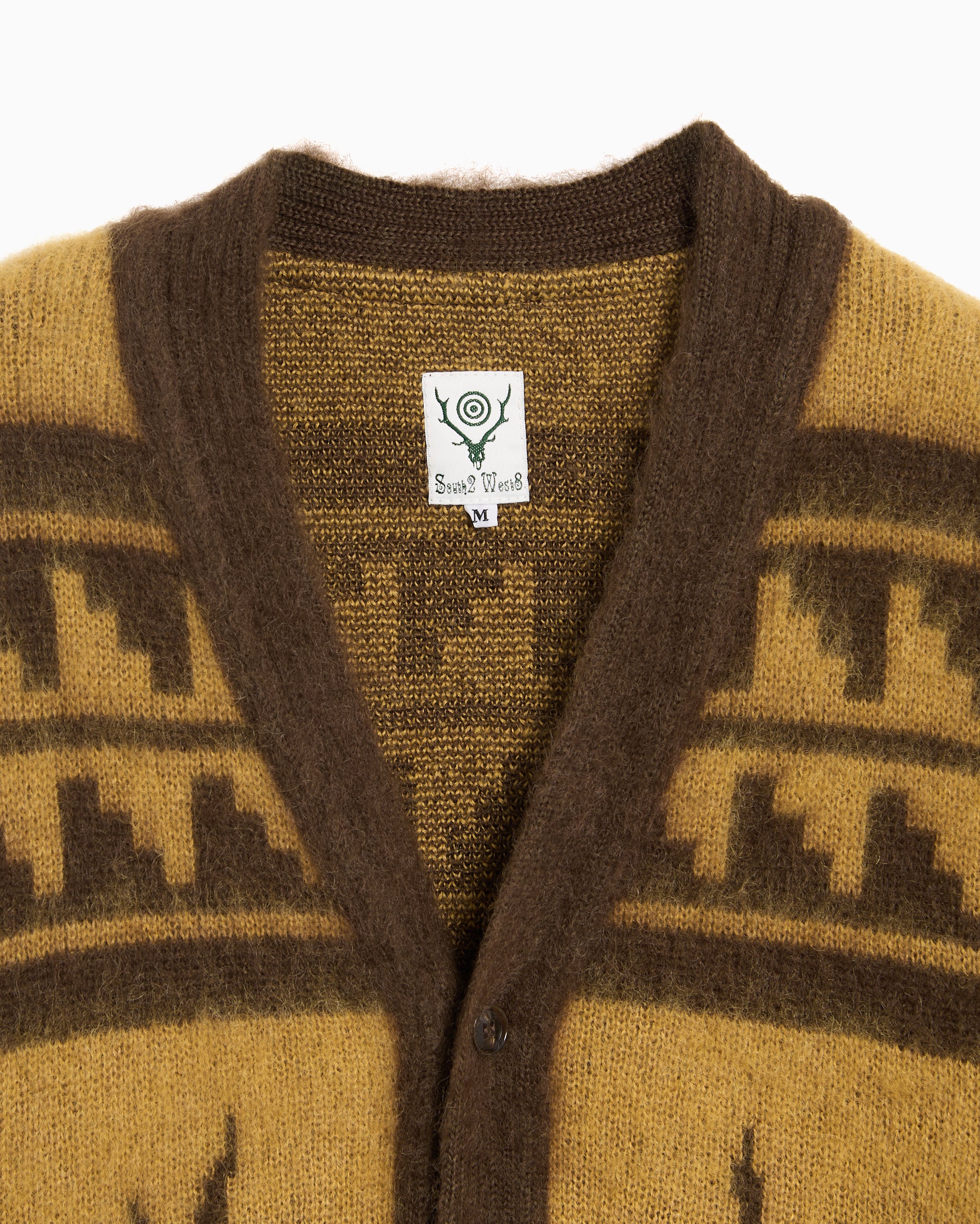 Jackets Coats South2 West8 Nordic Skull Relaxed Men's Cardigan - RW664-A-Yellow