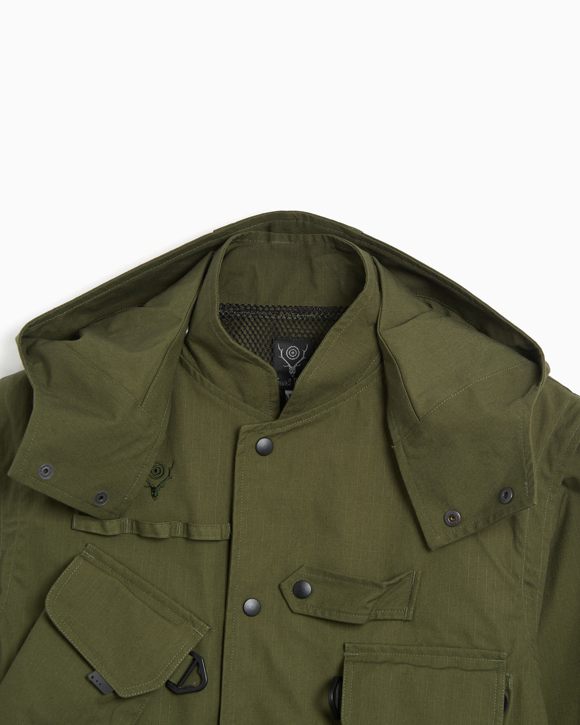 Jackets Coats South2 West8 Tenkara Trout Detachable Relaxed Men's Rain Jacket - SX643-A-Olive