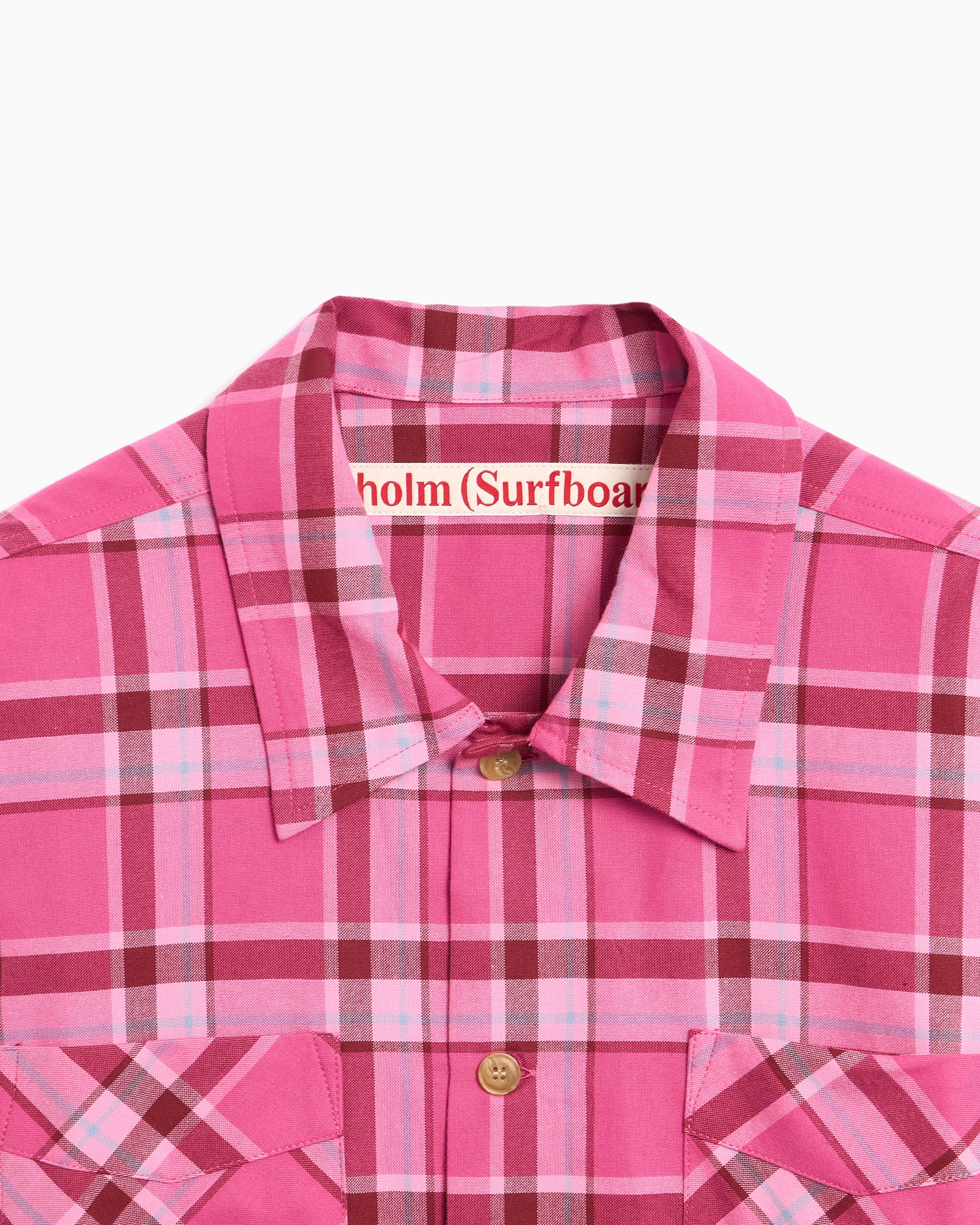 Jackets Coats Stockholm (Surfboard) Club Club Men's Overshirt Men's Overshirt - U4000165-Pink Check