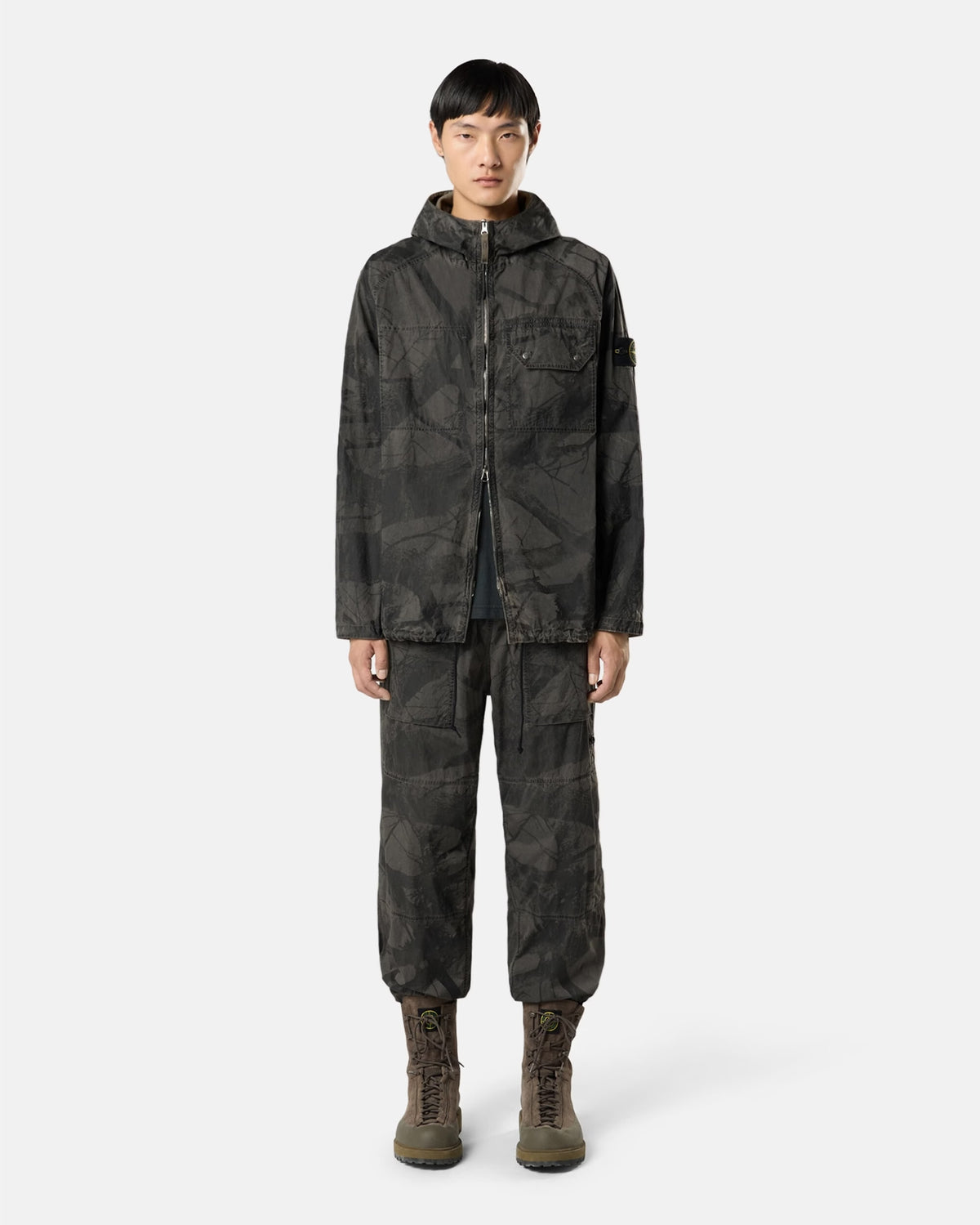 Jackets Coats Stone Island Forest Crinkle Reps-TC Camo Print Relaxed Men's Windbreaker - L2S151200038-V0094