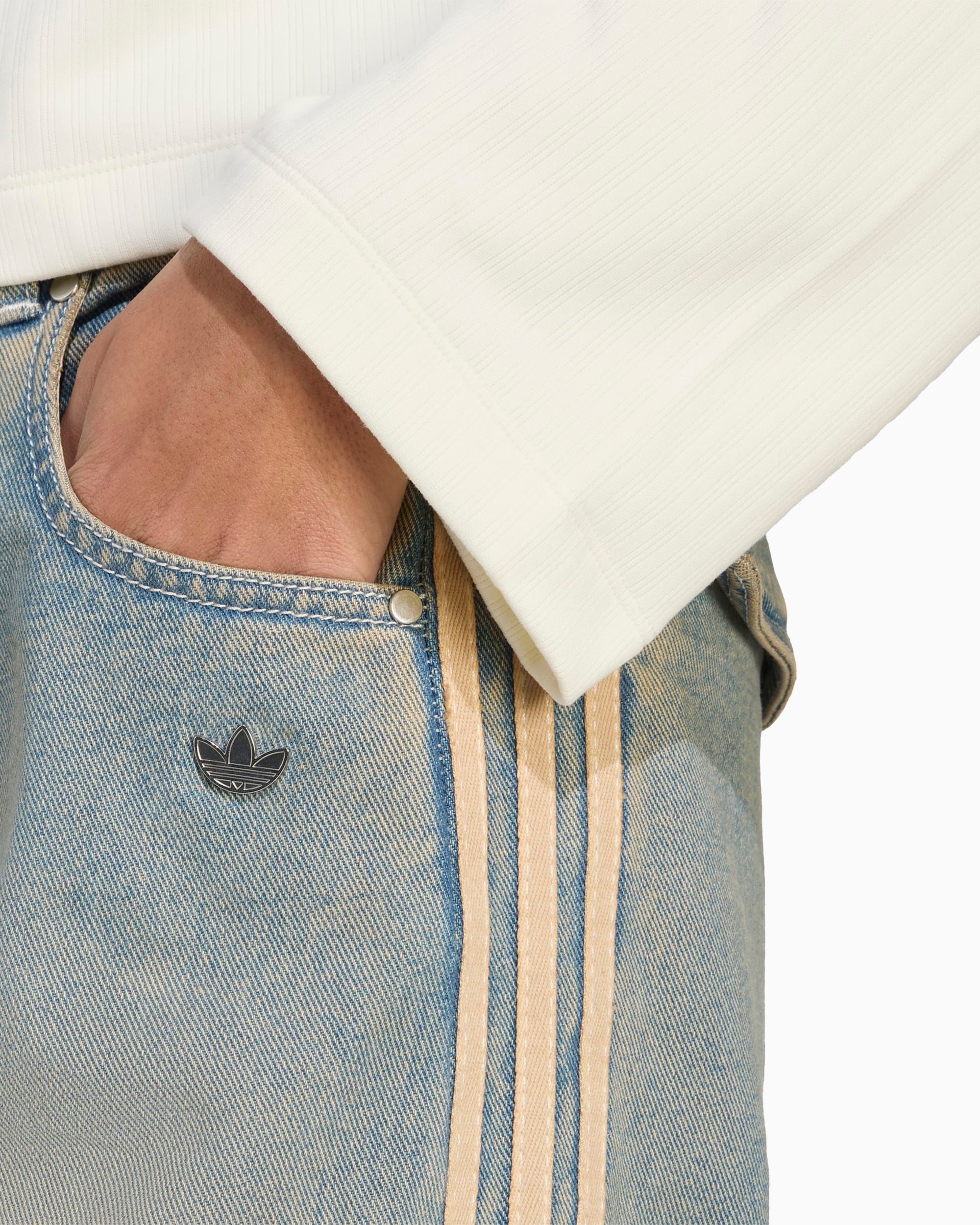 Jeans adidas Originals Premium Essentials Women's Wide Leg Jeans - JY2868