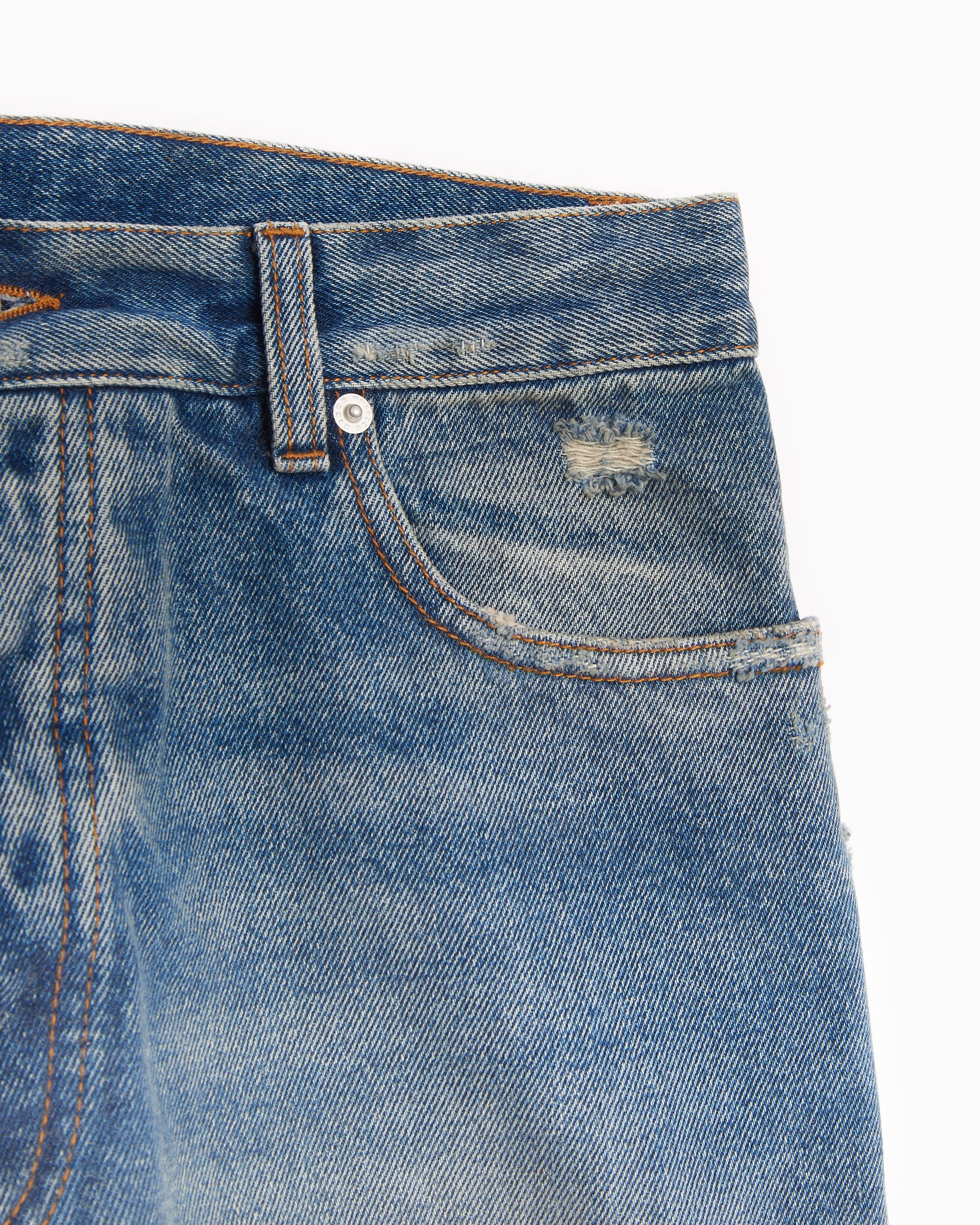 Jeans Heron Preston Distressed Regular Men's Pants Men's Jeans - HMYA011F22DEN0034000