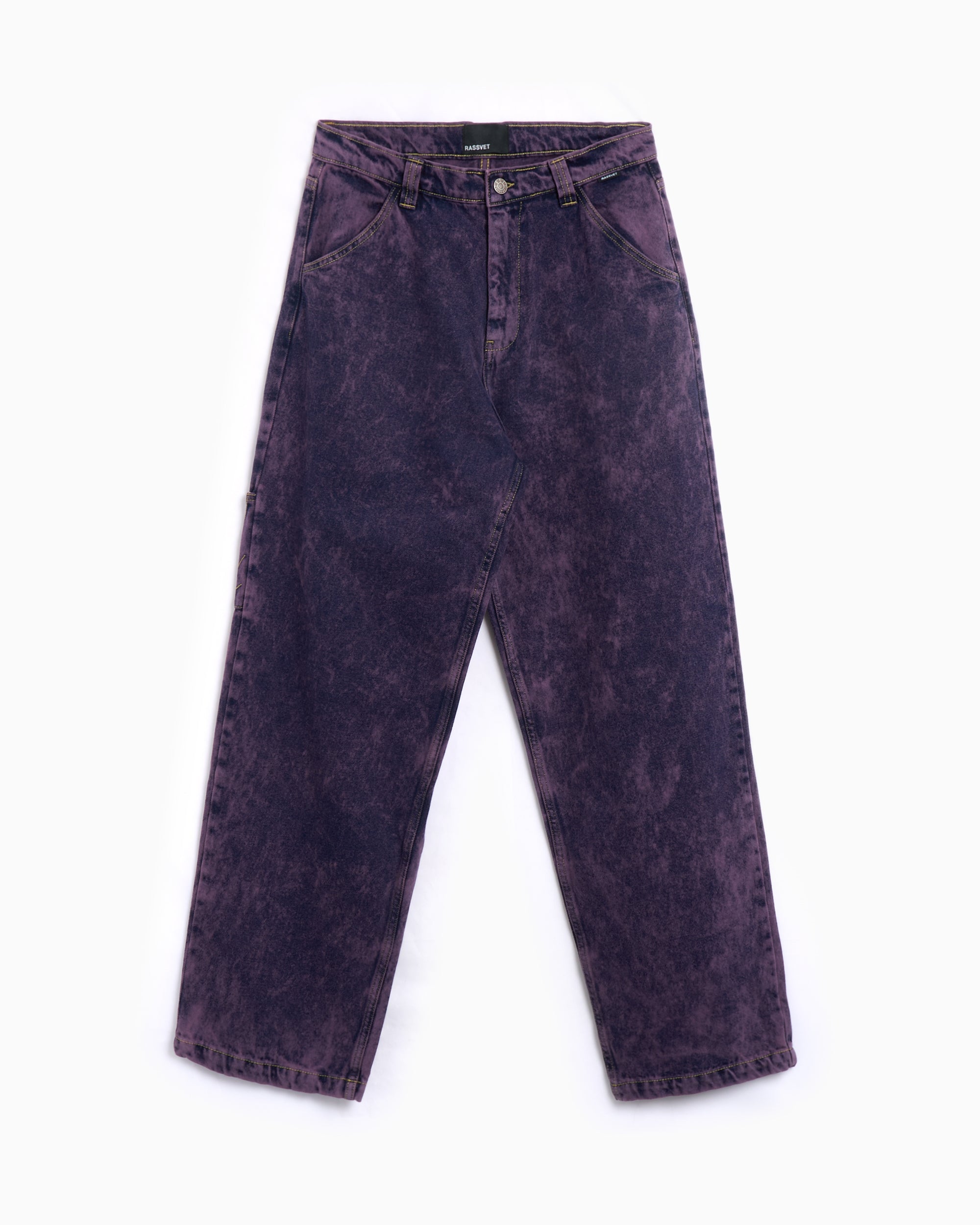 Jeans Rassvet Acid Wash Carpenter Work Men's Denim Pants Relaxed Men's Carpenter Jeans - PACC16P003-1