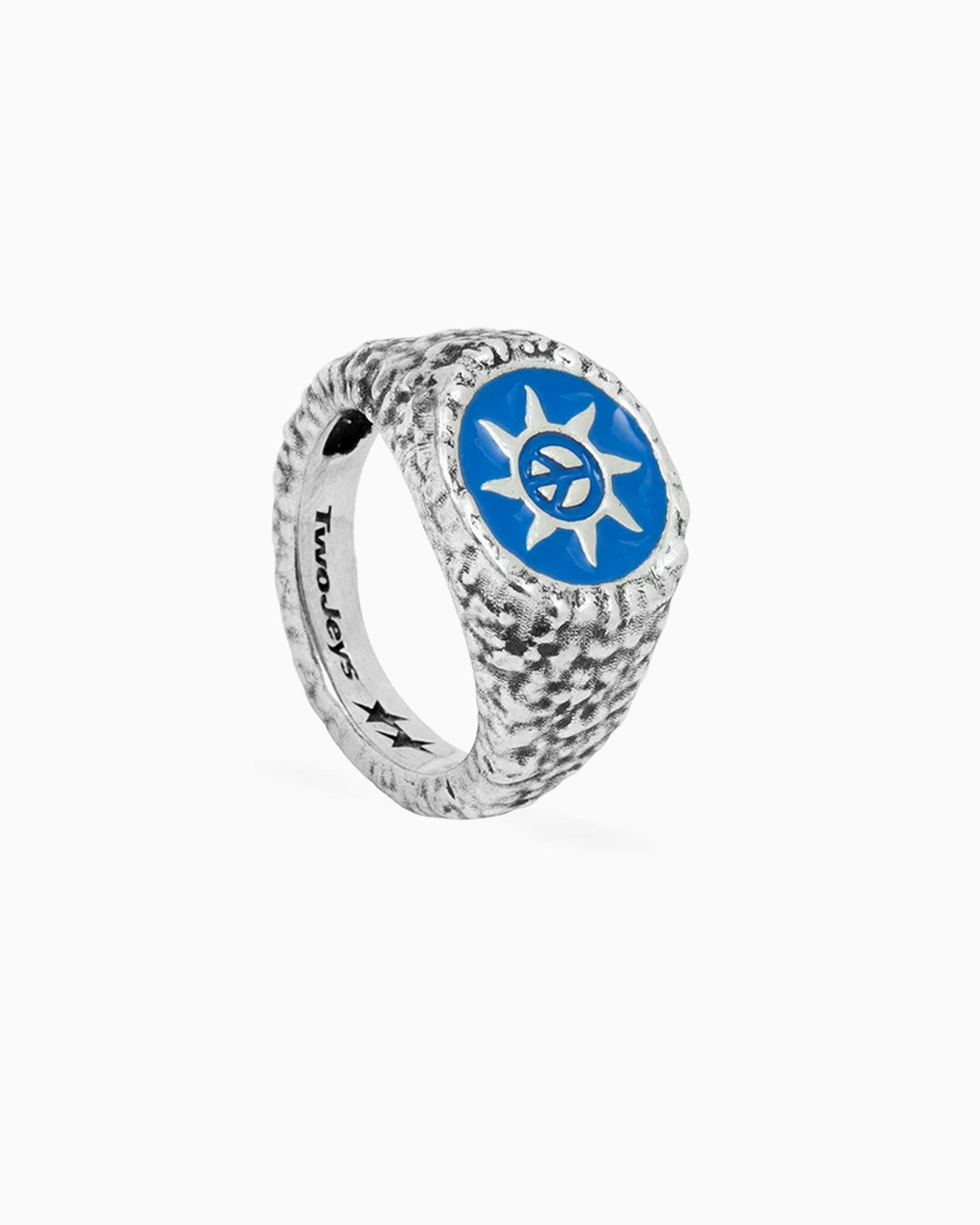 Jewelry TwoJeys Enameled Peace Out Unisex Ring - 312526400