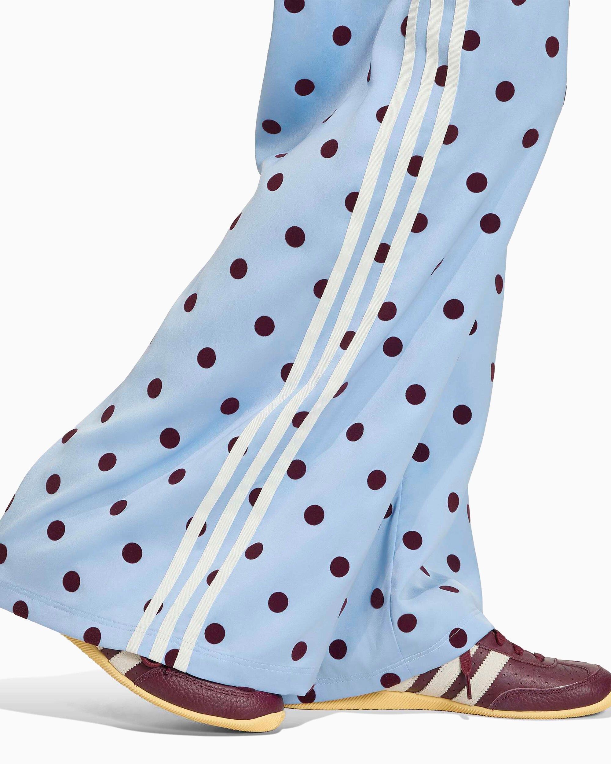 Pants adidas Originals Satin Polka Dots Women's Wide Leg Pants - KV1170