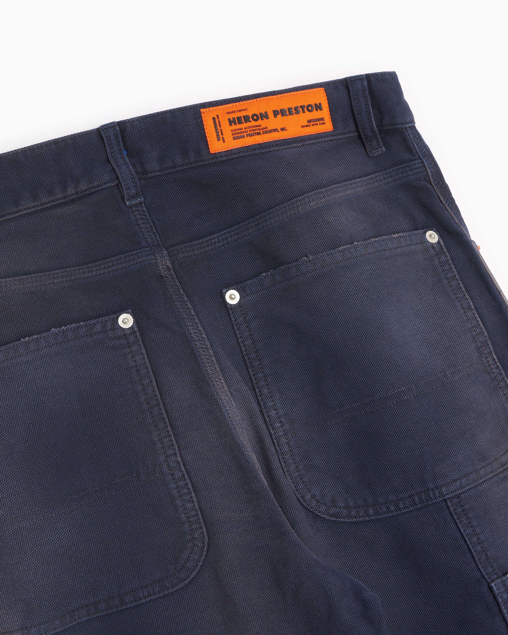 Pants Heron Preston Distressed Canvas Men's Carpenter Pants Men's Pants - HMCA027F23FAB0014600