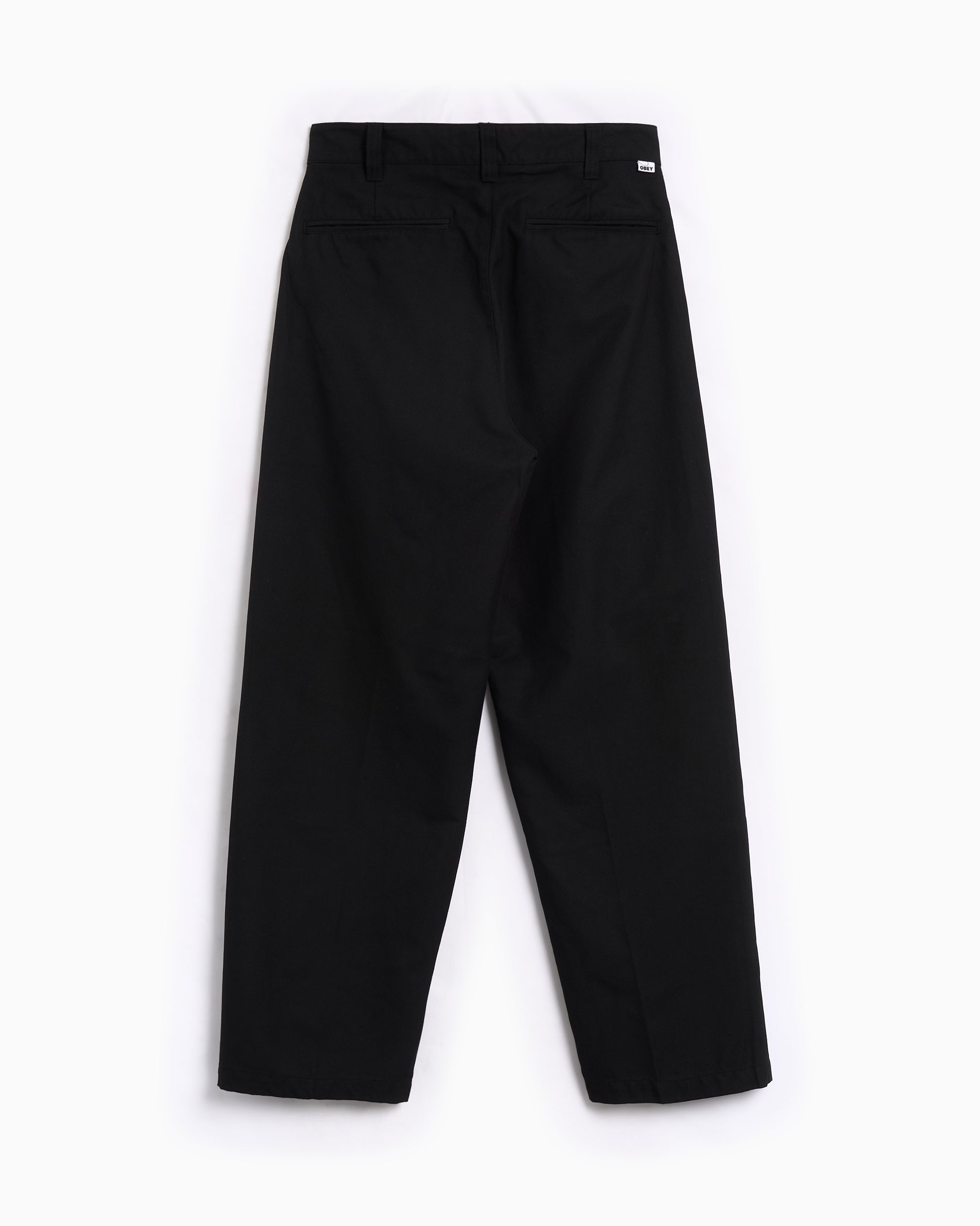 Pants OBEY Clothing Armel Relaxed Men's Chino Pants - 142020261-BLK