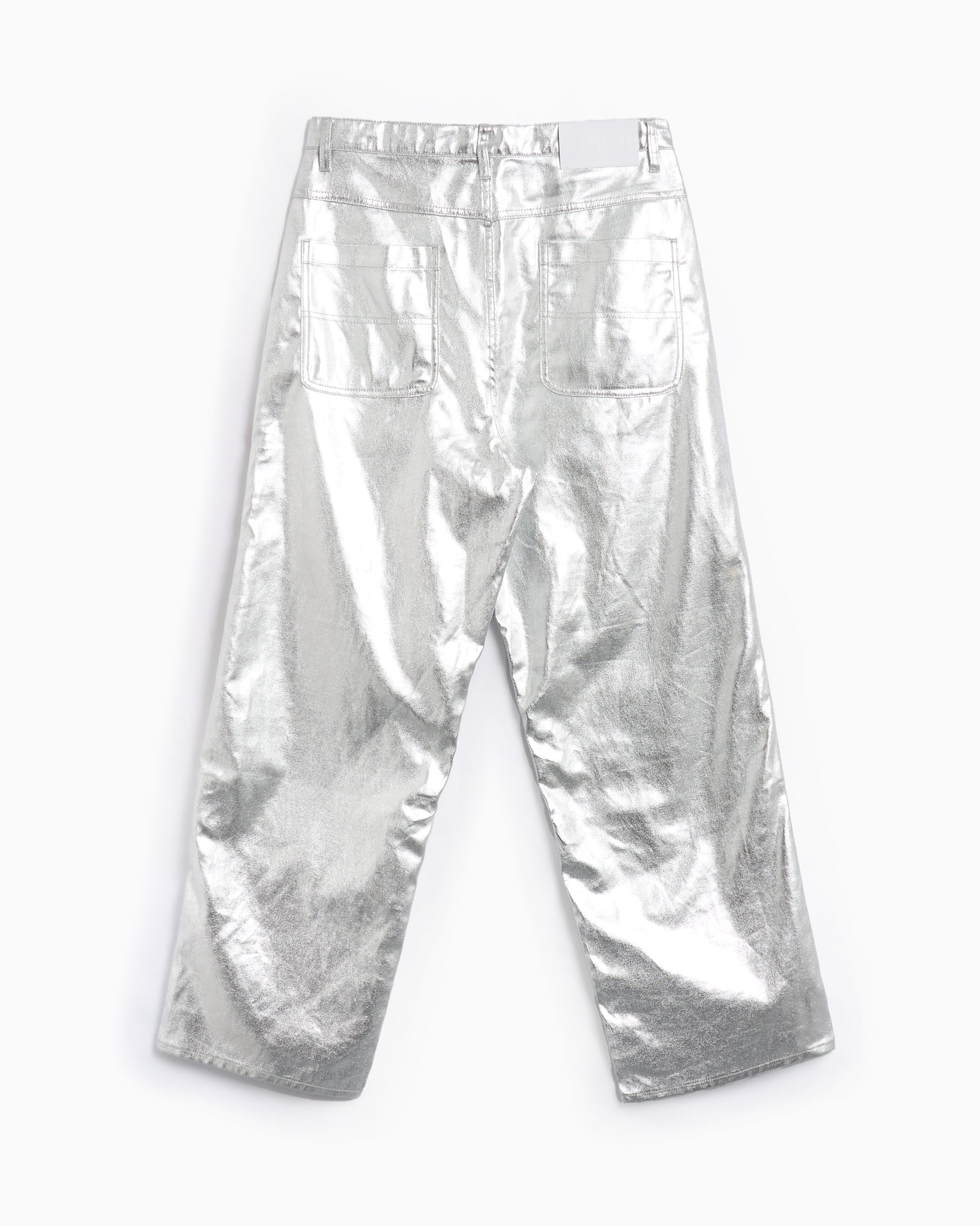 Pants Pleasures Latex Formula Men's Baggy Pants Relaxed Men's Baggy Pants - P24F039-SILVER