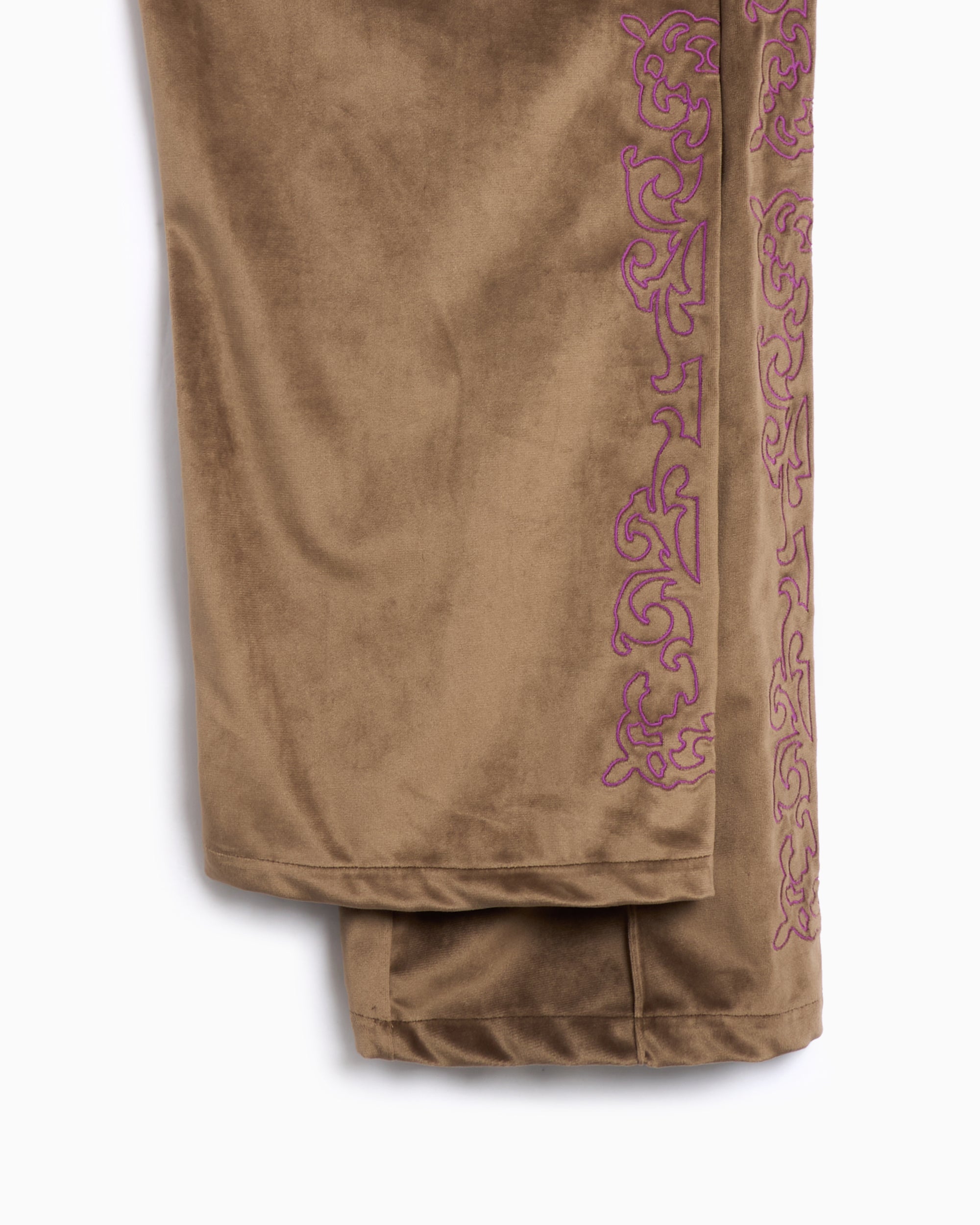 Pants Pleasures Unquote Velour Men's Track Pants Men's Track Pants - P24W028-OLIVE