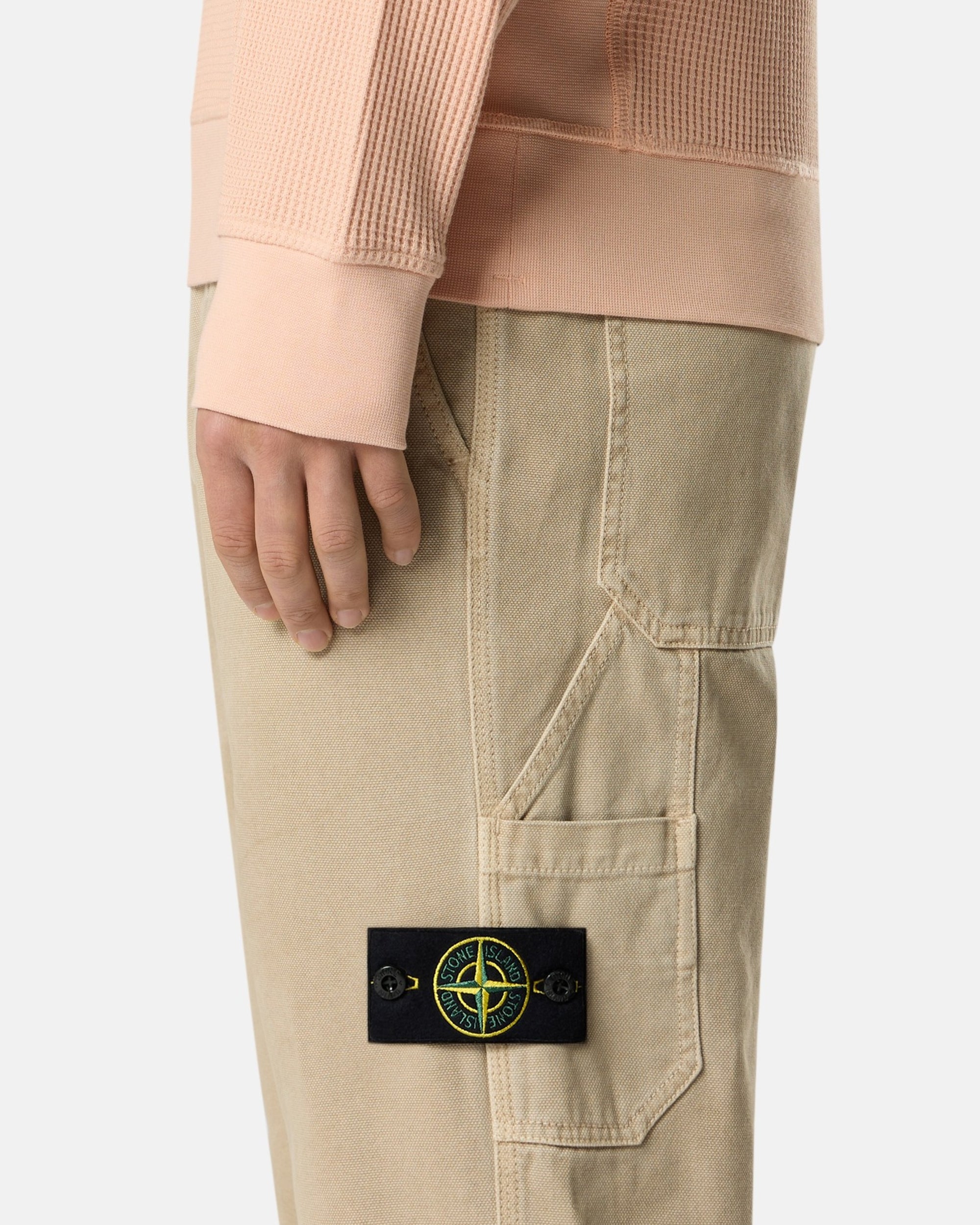 Pants Stone Island Panama Cotton "Old" Effect Men's Chino Pants - L1S153100037-V019A
