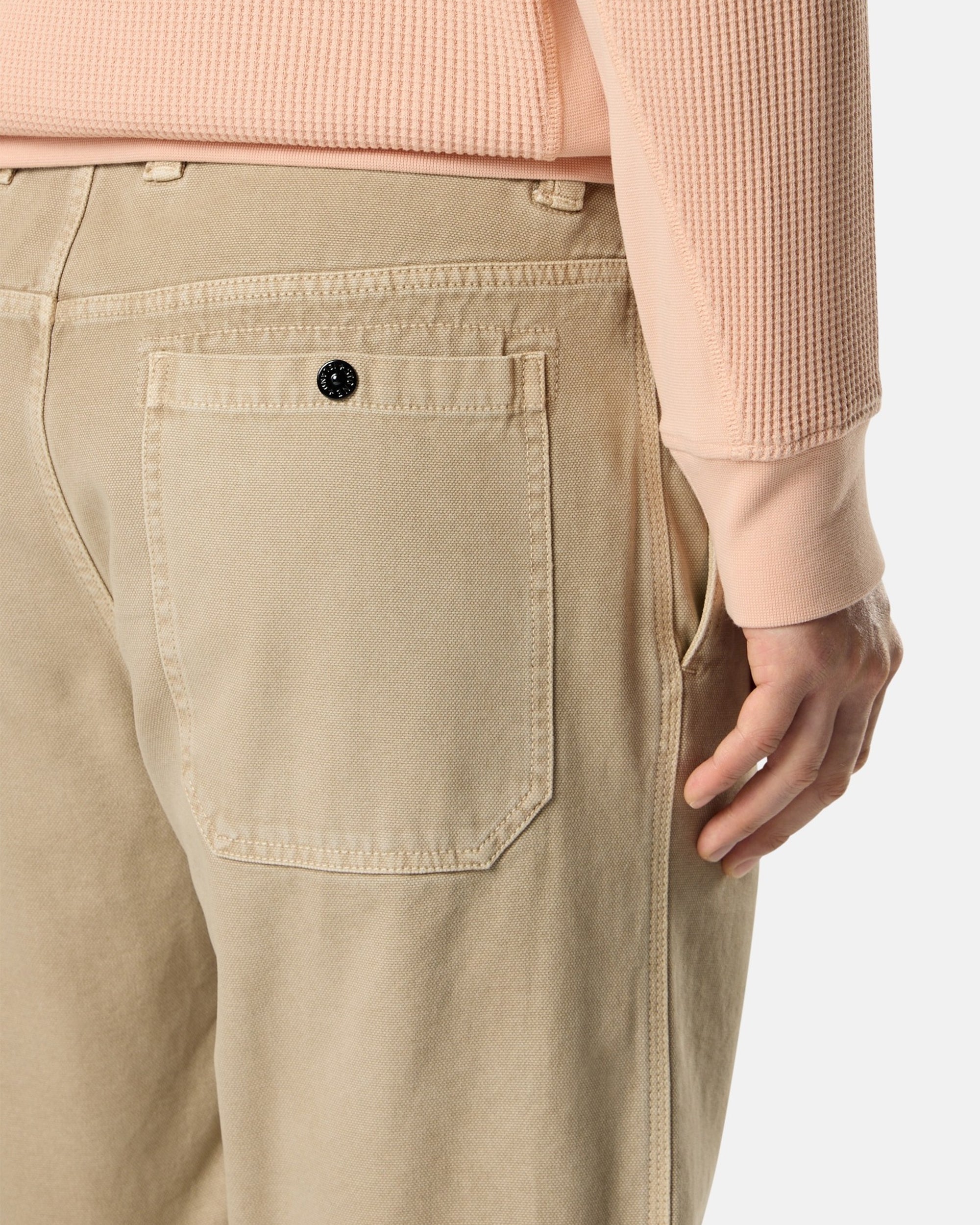 Pants Stone Island Panama Cotton "Old" Effect Men's Chino Pants - L1S153100037-V019A