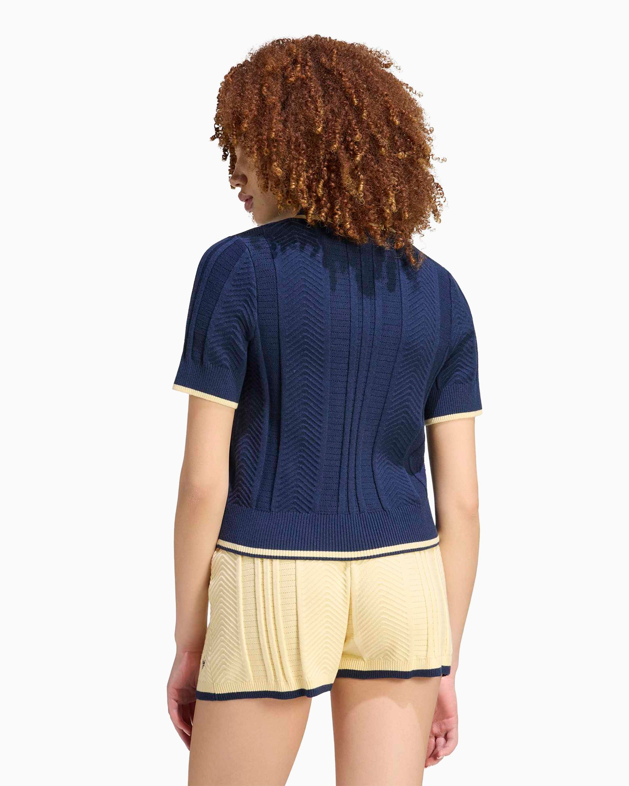 Polo shirts adidas Originals Cable Knit Cali Logo Slim Women's Polo Shirt - KR7059