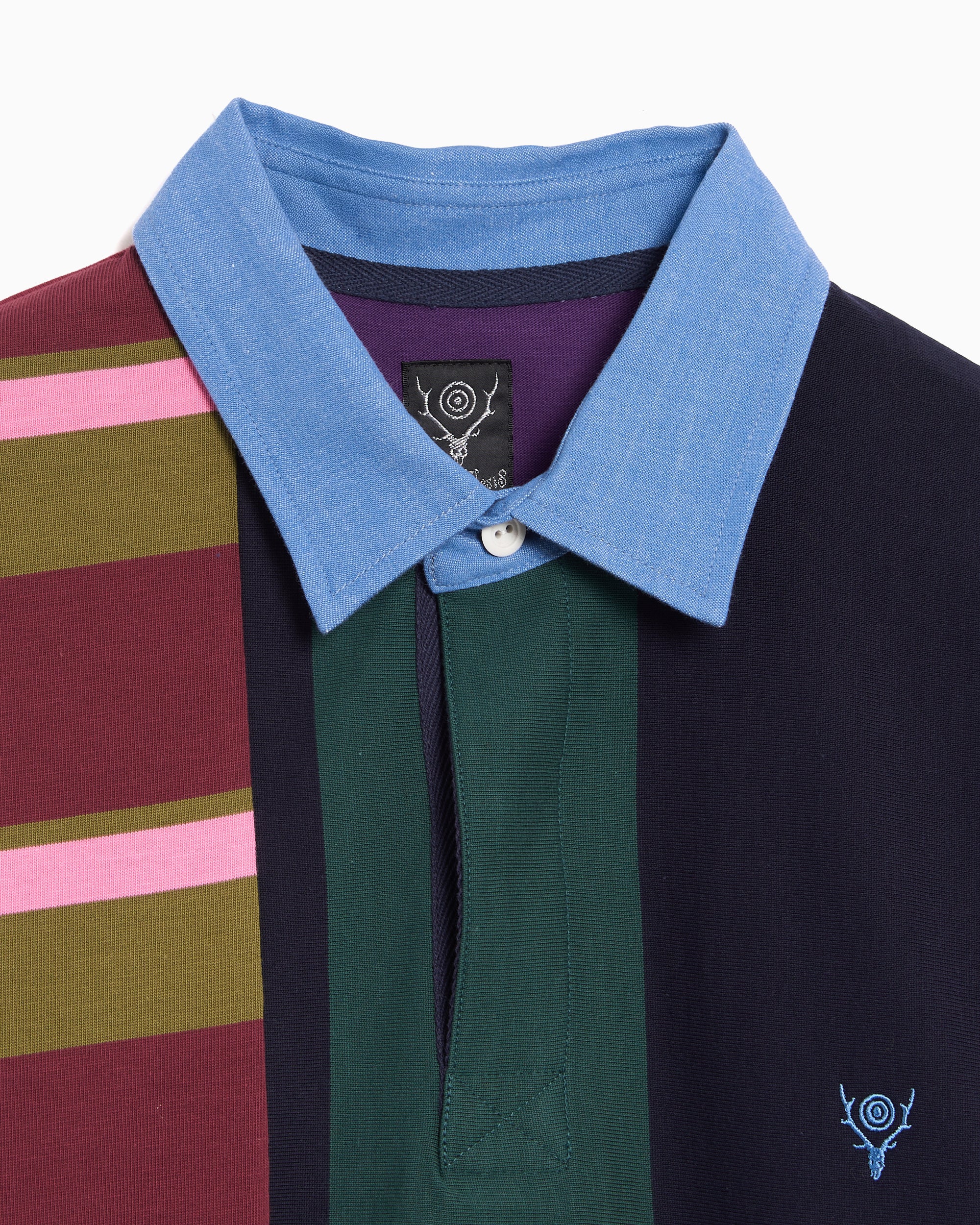 Polo shirts South2 West8 Plainstitch Striped Relaxed Men's Polo Shirt - RW651-Crazy Pattern B