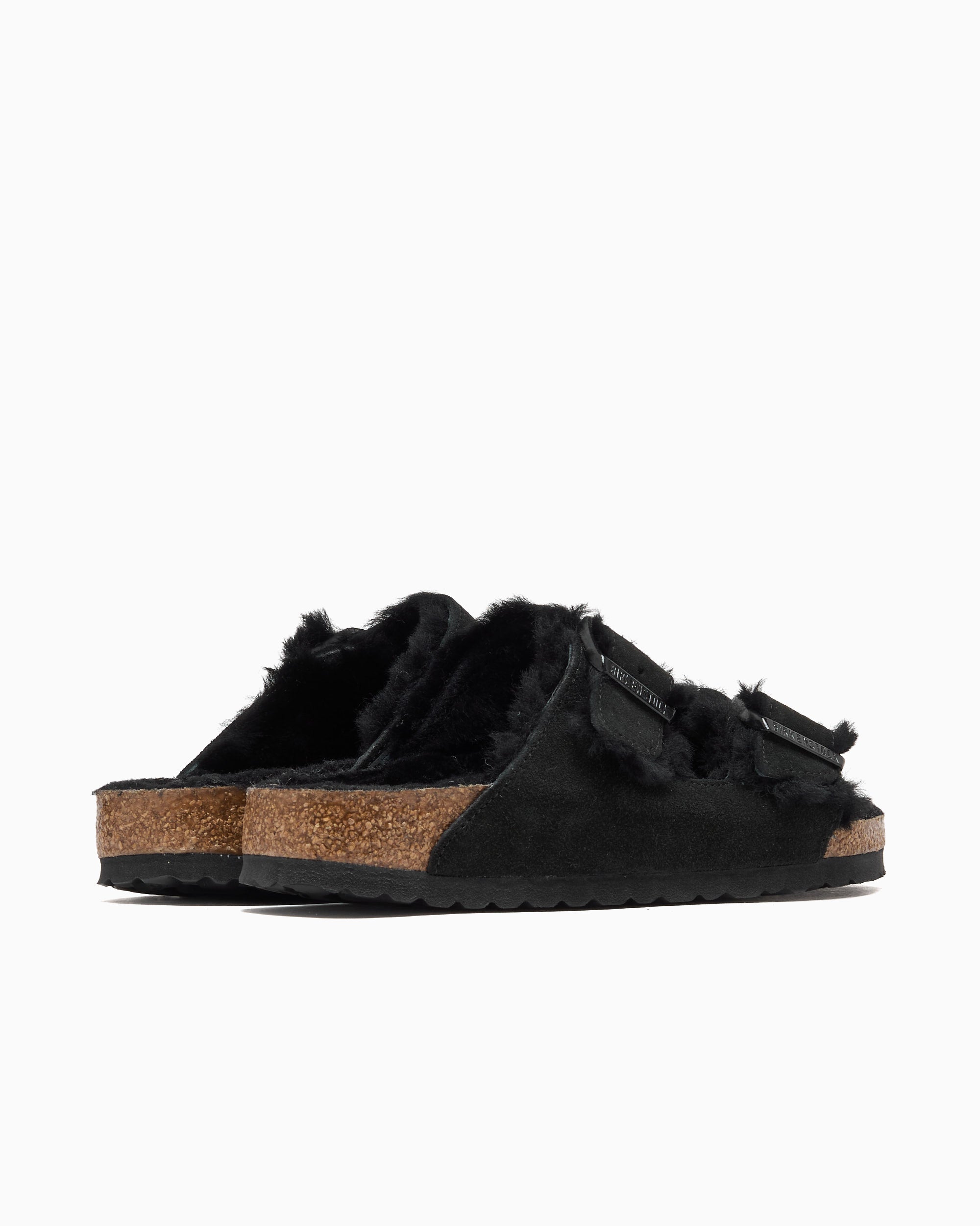 Sandals BIRKENSTOCK Arizona Shearling Suede Leather Narrow - 752663