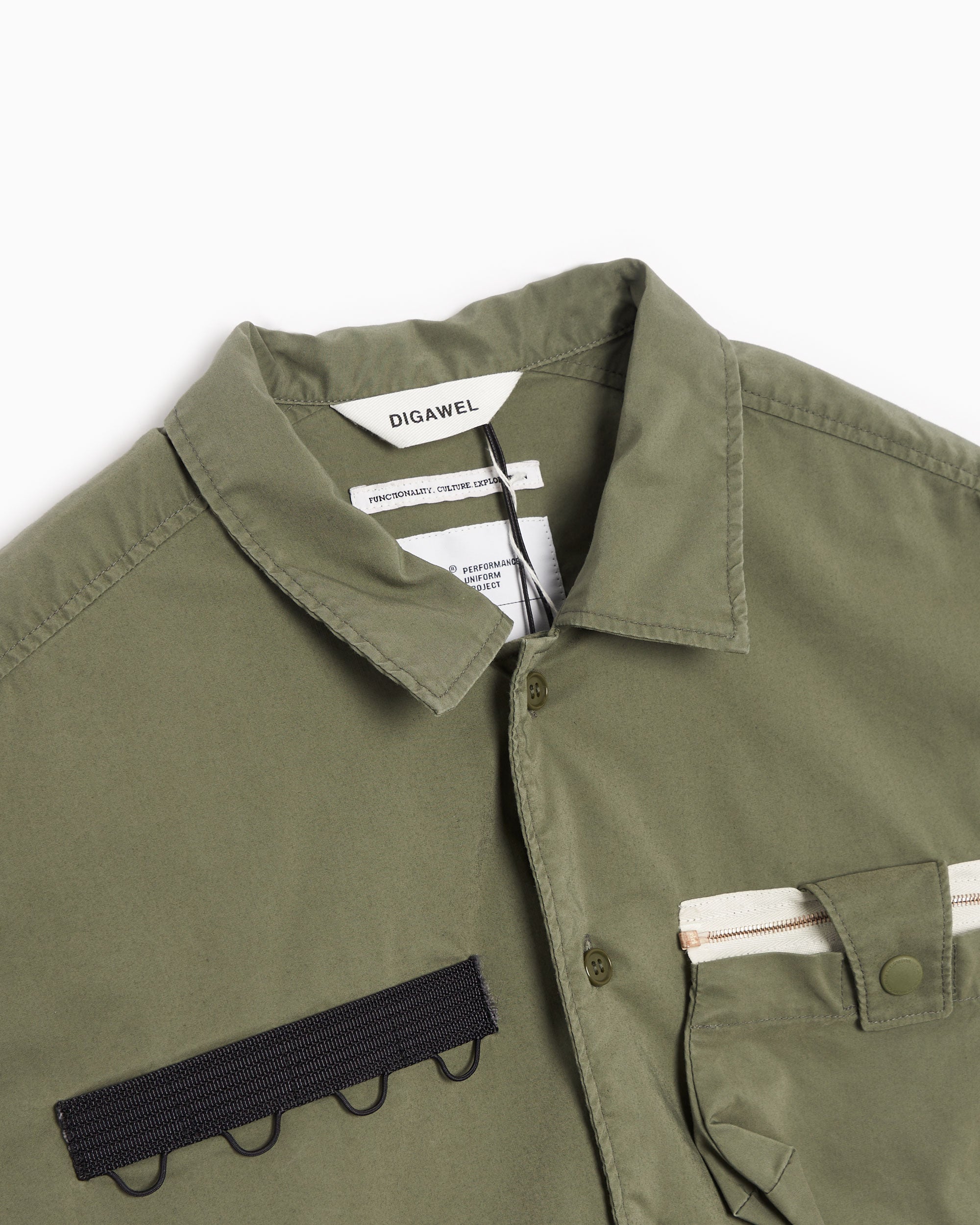 Shirts F/CE. F/CE. 7 Pockets Men's Short Sleeve Shirt Men's Shirt - FSP02231U0001-Olive