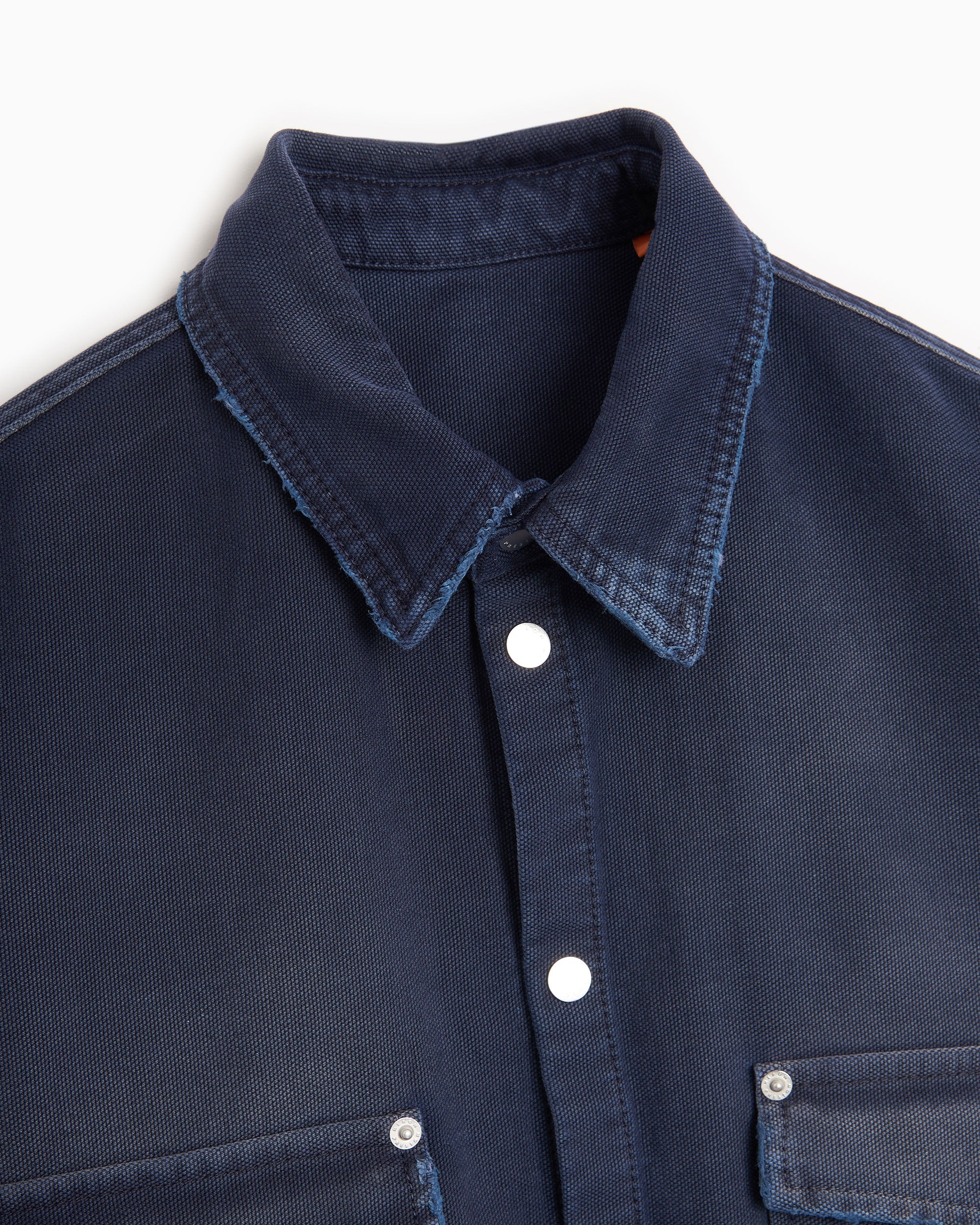 Shirts Heron Preston Distressed Canvas Men's Shirt Men's Shirt - HMGE002F23FAB0014600