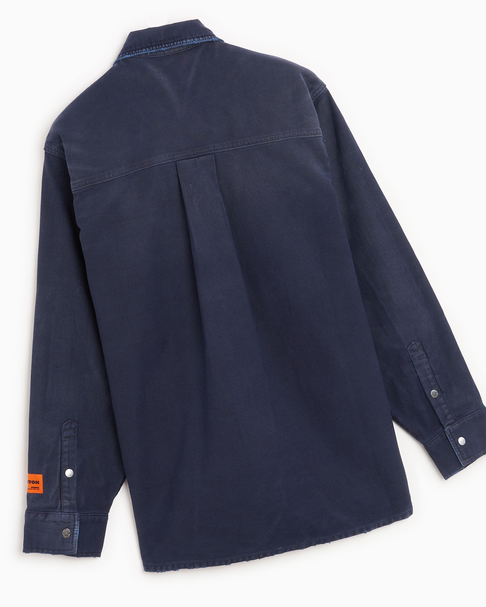 Shirts Heron Preston Distressed Canvas Men's Shirt Men's Shirt - HMGE002F23FAB0014600