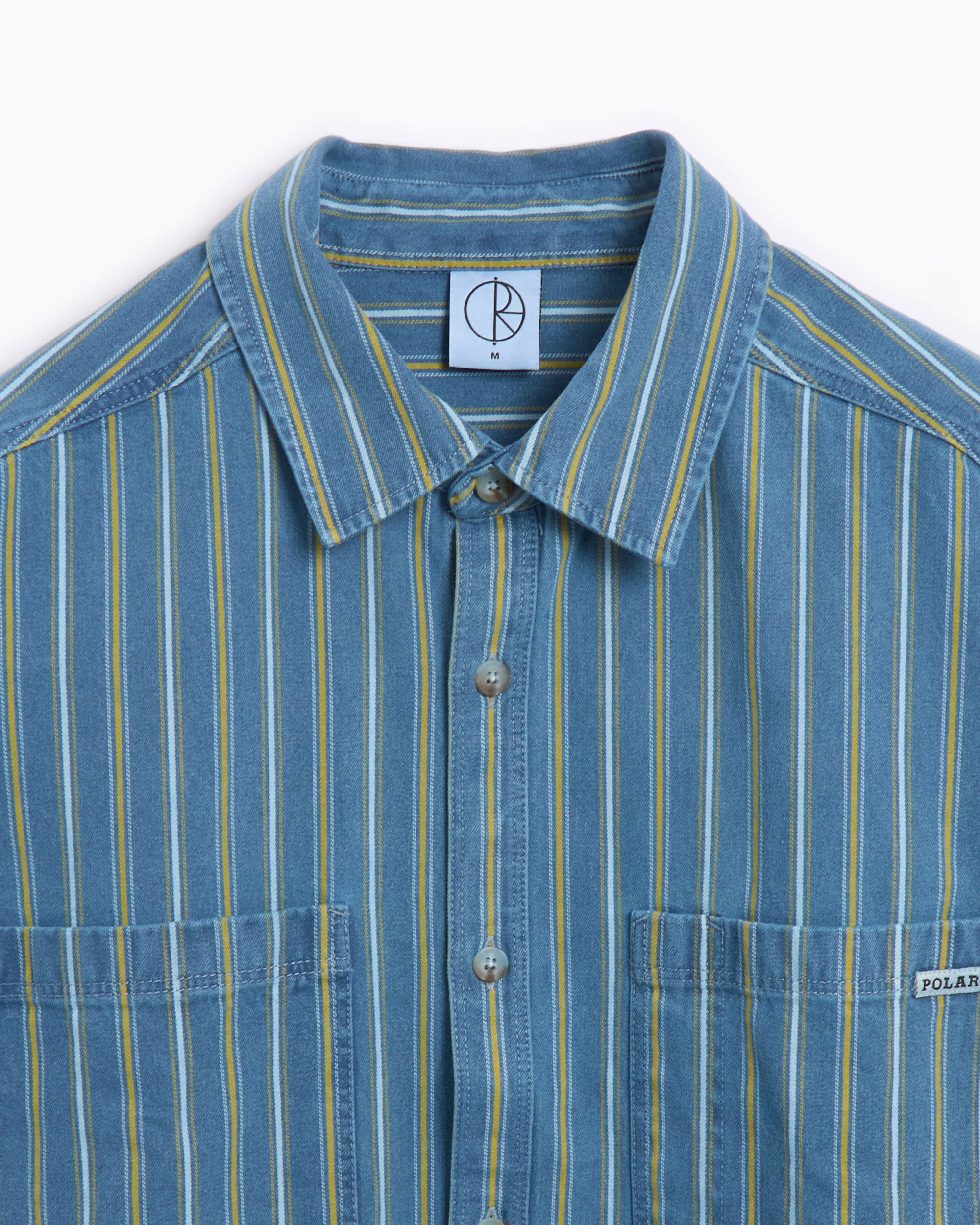 Shirts Polar Skate Co. Polar Skate Co. Mike Men's Denim Long Sleeve Shirt Relaxed Men's Shirt - PSC-SP25-3